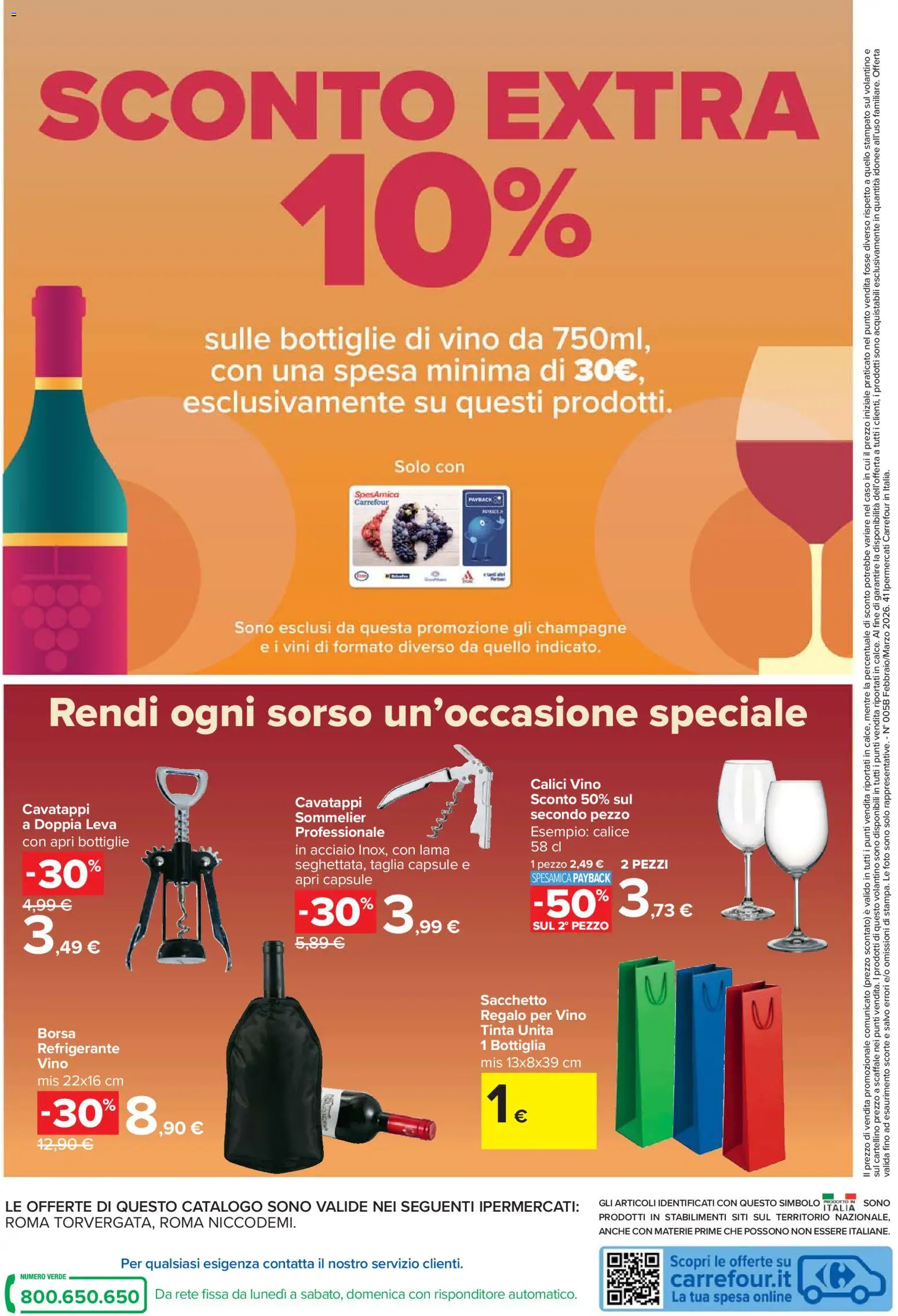 Volantino Carrefour del 17.02.2026 | Pagina: 18 | Prodotti: Calice, Champagne, Scaffale, Bottiglia