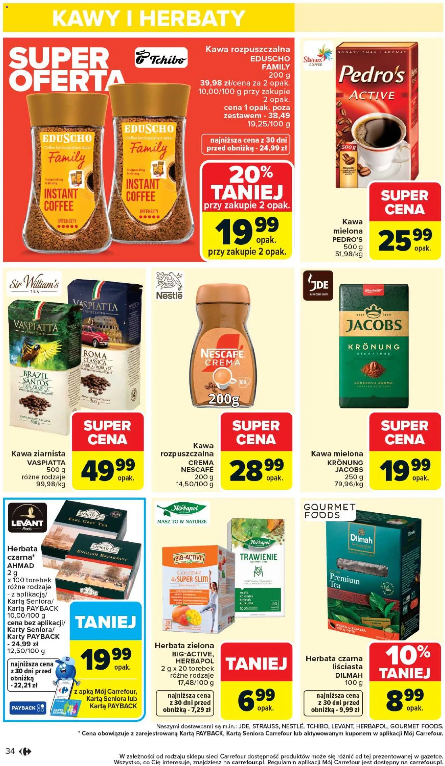 Carrefour gazetka od 07.04.2026 | Strona: 36 | Produkty: Kurkuma, Nescafe, Kawa rozpuszczalna, Tchibo