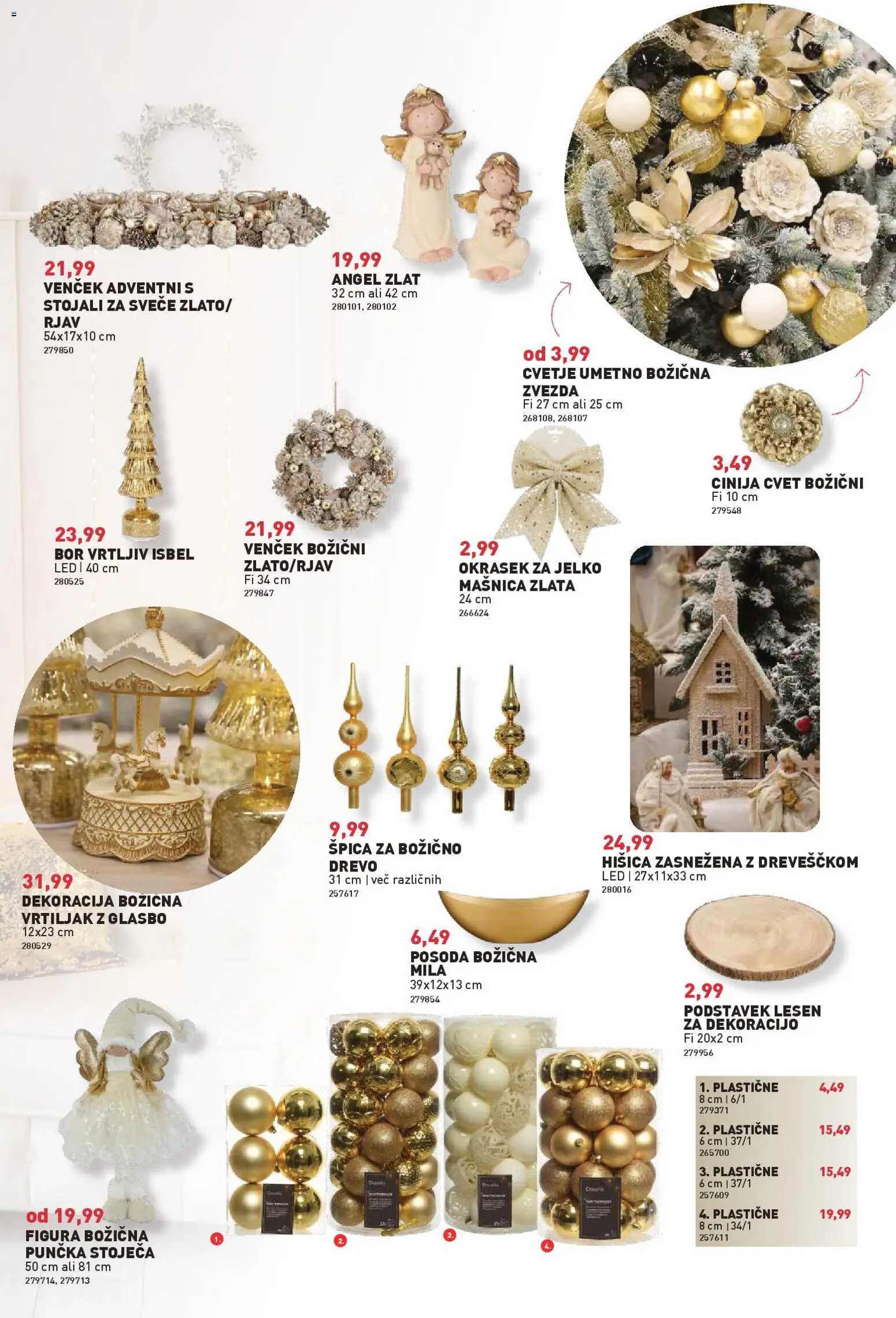 Novi Inpos katalog ponudbe – veljaven od 13.11.2025 | Stran: 5 | Izdelki: Cvetje, Svece