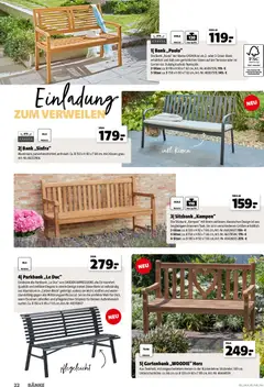 Hagebau Gartenmöbelsortiment ab 02.03.2026 gültig | Seite: 22
