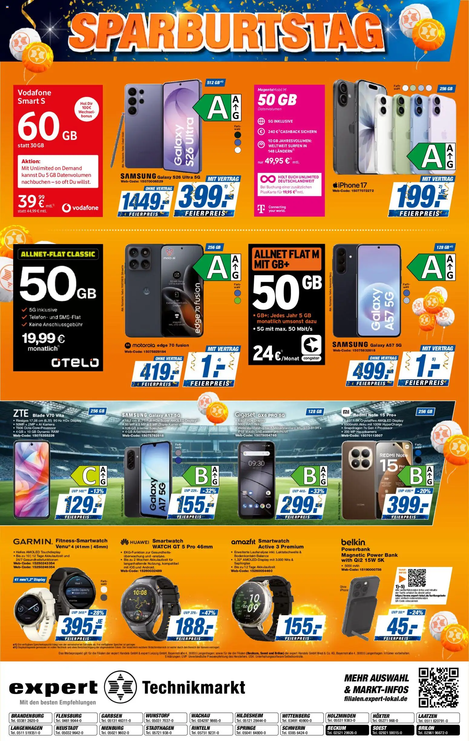 Expert Prospekt 	 – gültig ab 24.04.2026 | Seite: 8 | Produkte: Huawei, Smartwatch, Iphone, Powerbank