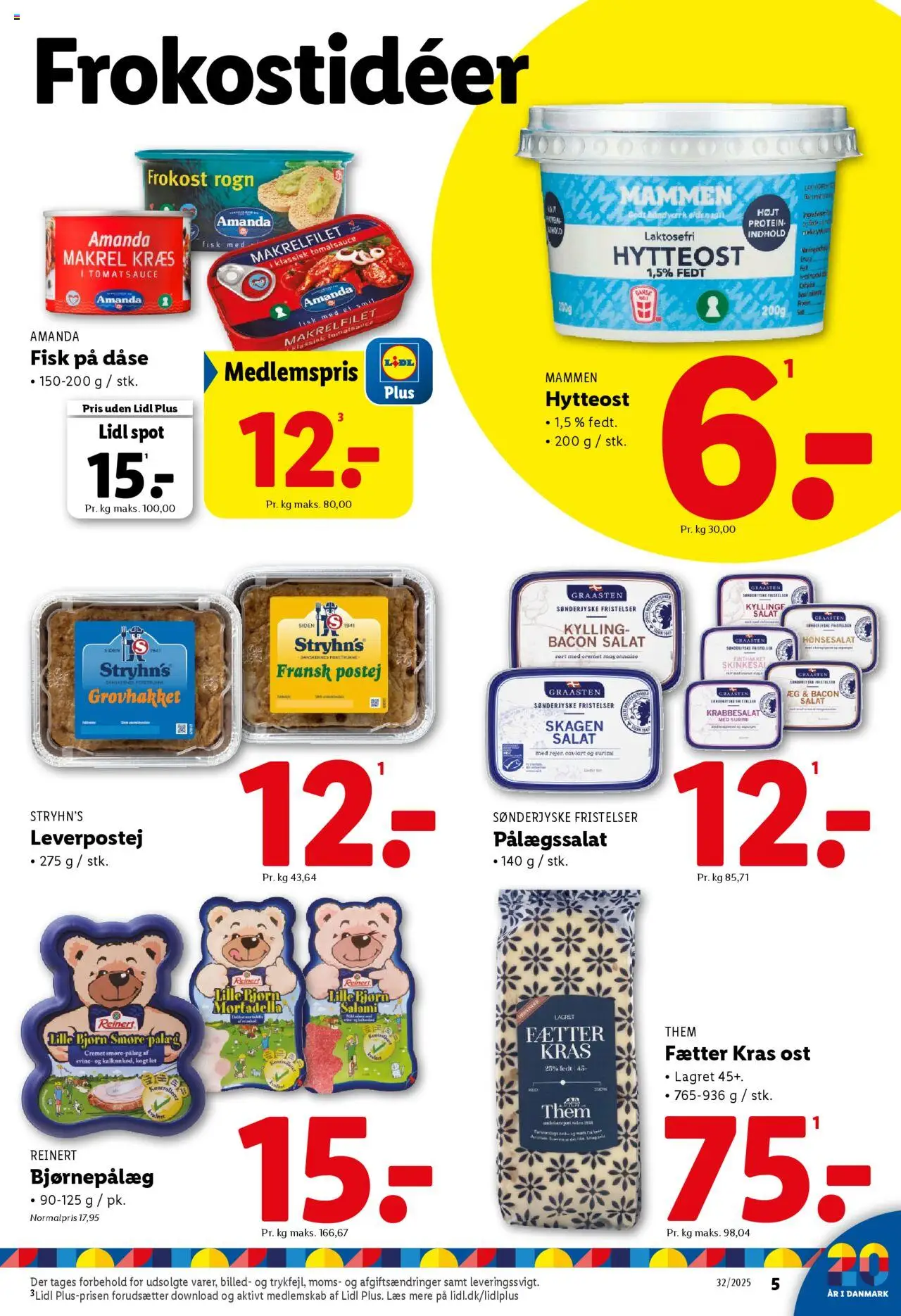 Lidl Tilbudsavis gyldig fra 03.08.2025 | Side: 5 | Produkter: Salat, Leverpostej, Is, Bacon