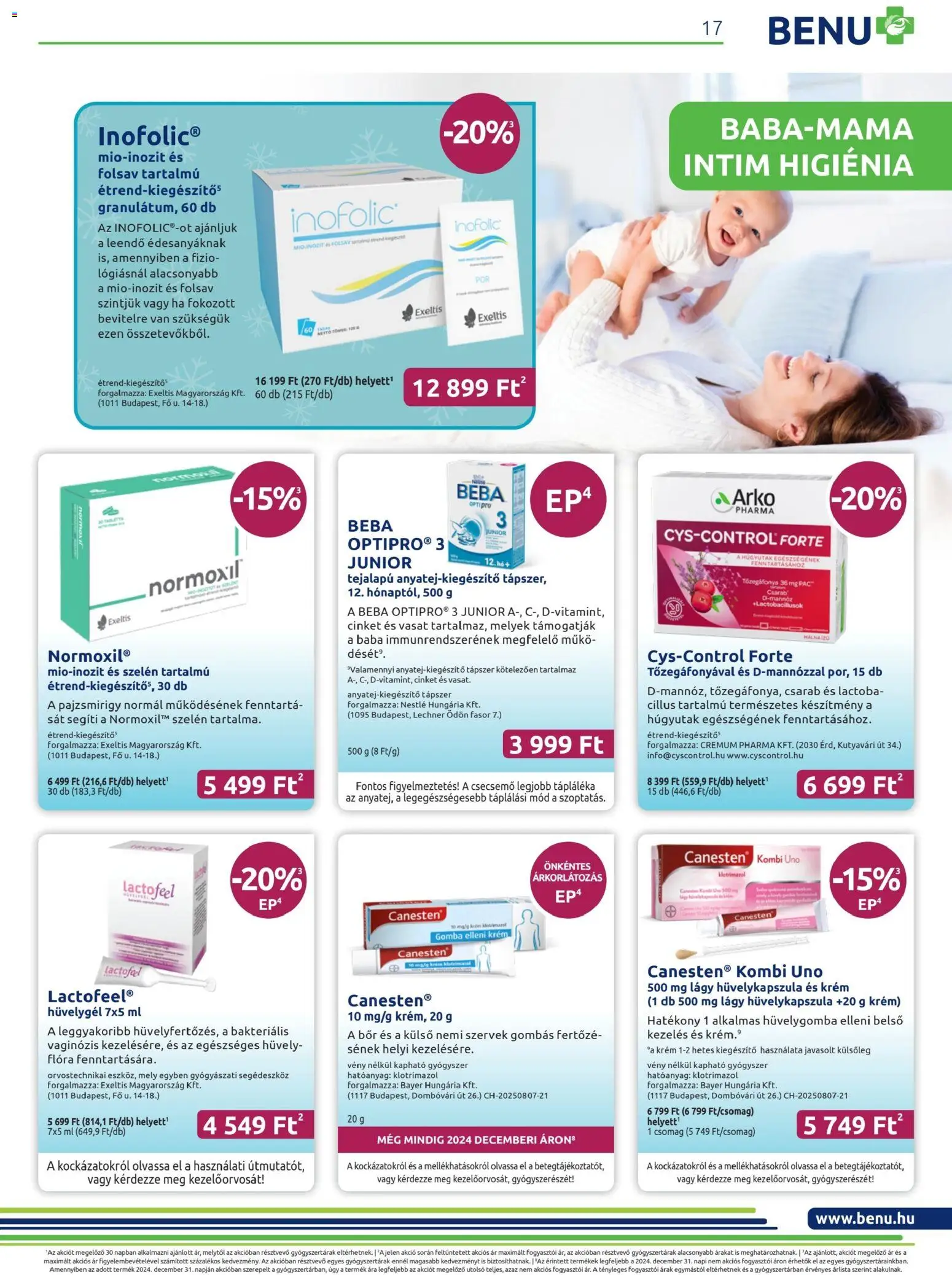BENU Gyógyszertárak akciós ujság - amely érvényes a következő dátumtól: 01.02.2026 | Oldal: 17 | Termékek: Gomba, Bor