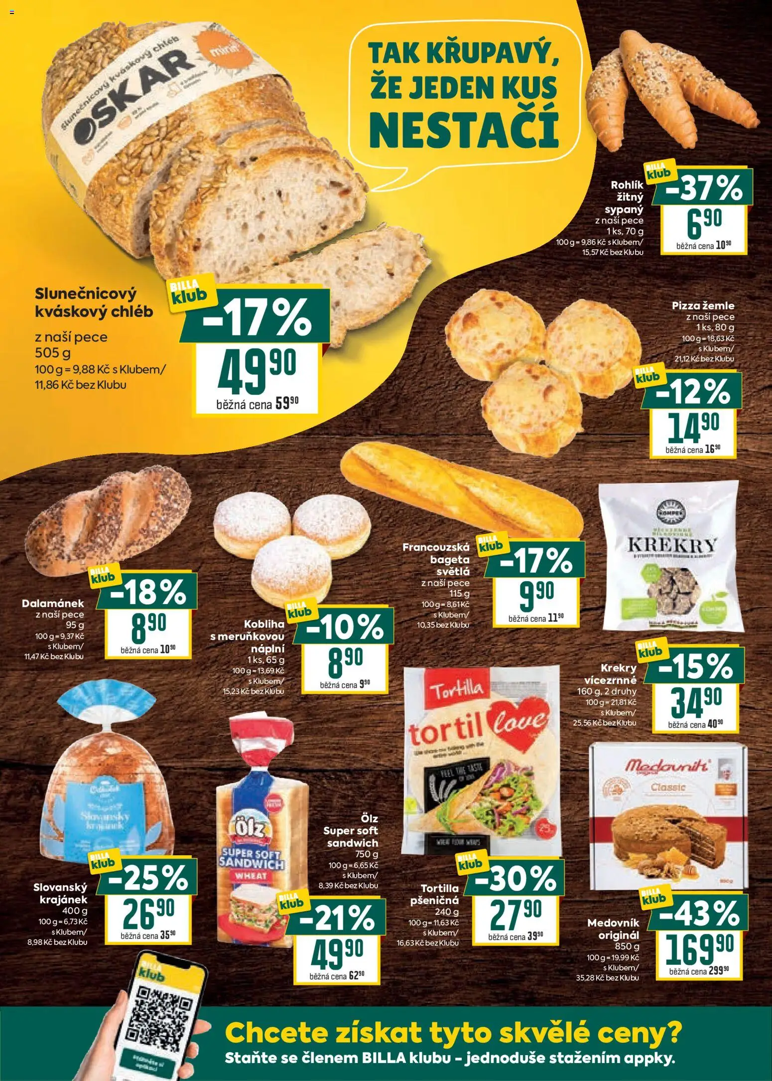 Billa Velký leták od 21.01.2026 | Strana: 16 | Produkty: Pizza, Rohlík, Krekry, Dalamánek