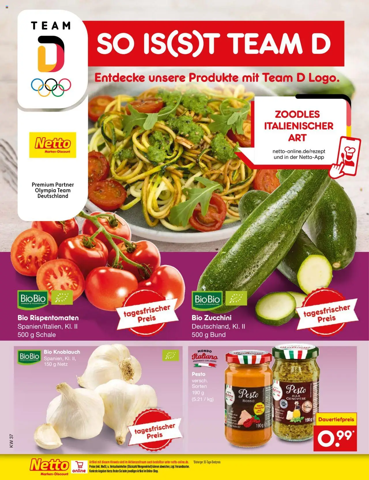 Netto Marken-Discount Prospekt 	 – gültig ab 08.09.2025 | Seite: 26 | Produkte: Knoblauch, Zucchini