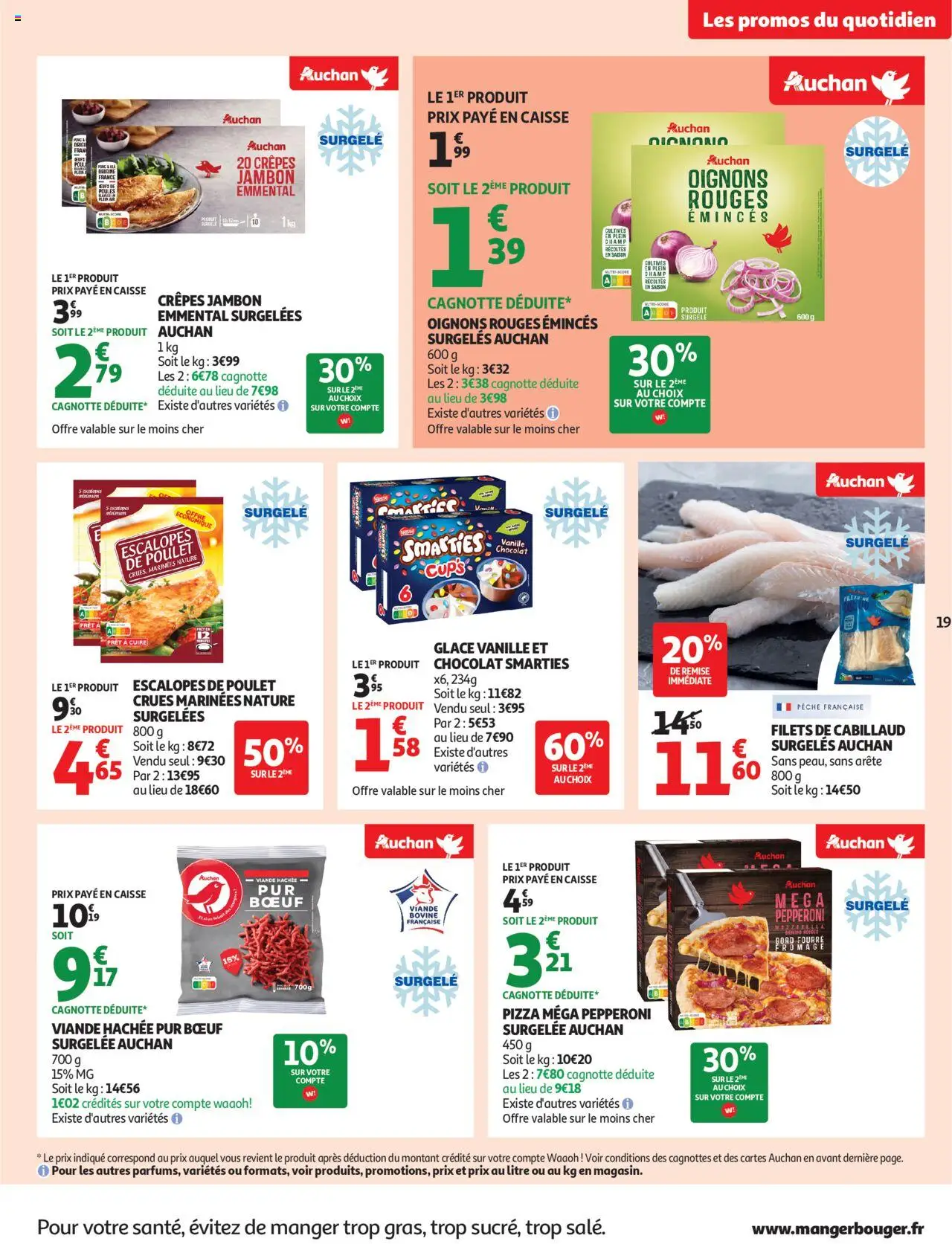  | Page: 19 | Produits: Pêche, Chocolat, Pizza, Oignons