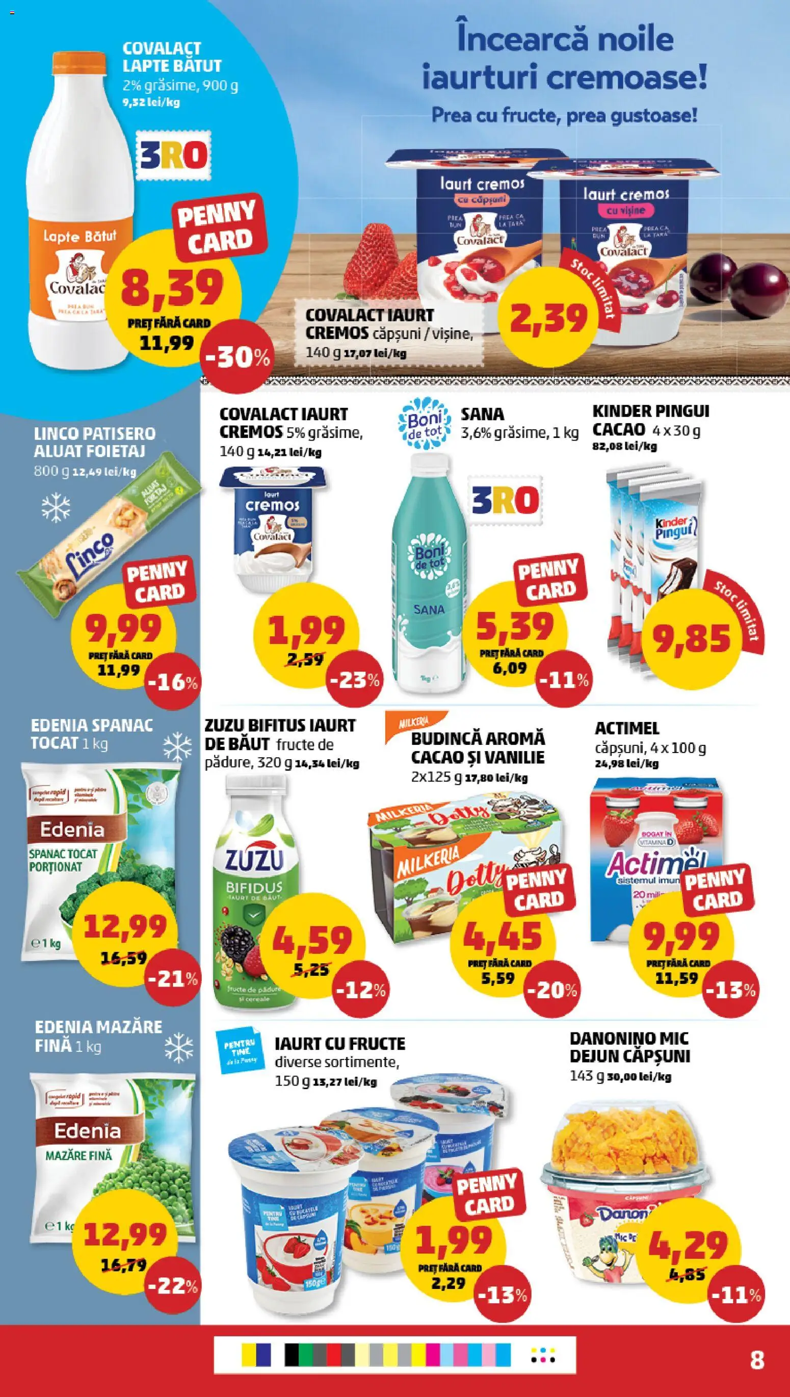 Noul catalog PENNY – valabil de la 04.03.2026 | Pagină: 8 | Produse: Mazăre, Foietaj, Iaurt, Fructe