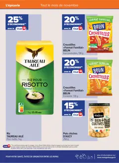 Carrefour contact - Prévisualisation de Carrefour contact catalogue valide à partir de 01.11.2025 | Page: 8 | Produits: Emmental, Pois chiches, Huile de tournesol, Riz