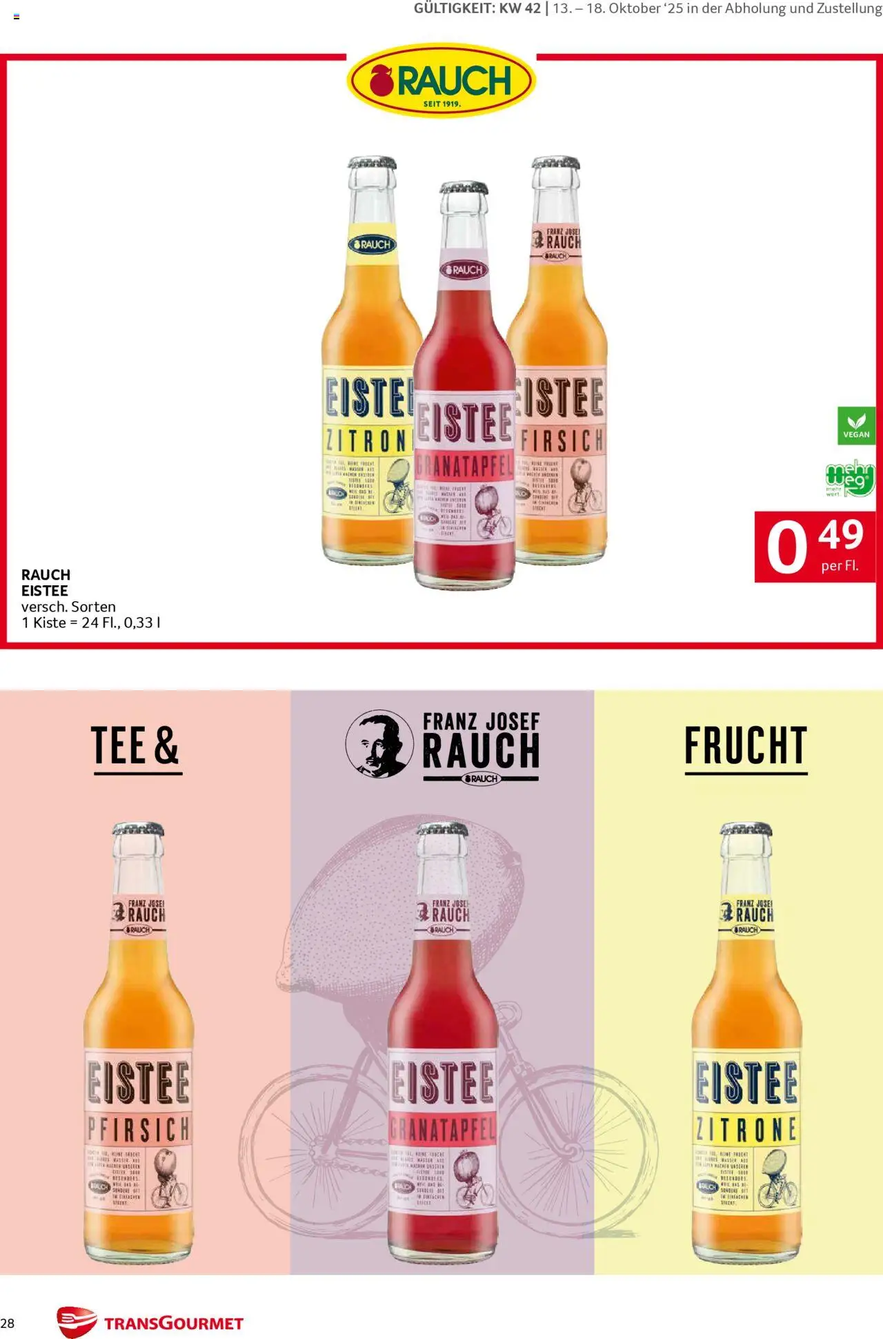 Transgourmet Eröffnungs Festwoche gültig ab 13.10.2025 | Seite: 28 | Produkte: Zitrone, Pfirsich, Tee