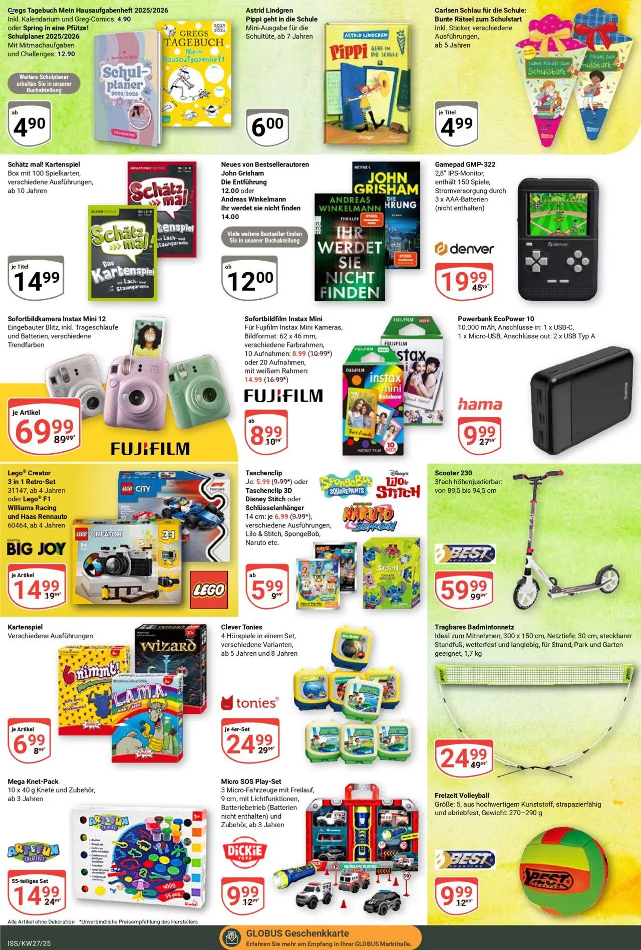 Globus Prospekt 	 - gültig ab dem 30.06.2025 | Seite: 25 | Produkte: Gewicht, Box, Scooter, Powerbank