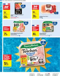 Carrefour Market - Prévisualisation de Carrefour Market Le mois vip 70% d'économies valide à partir de 24.02.2026 | Page: 38 | Produits: Torchon, Plateau, Sel, Jambon