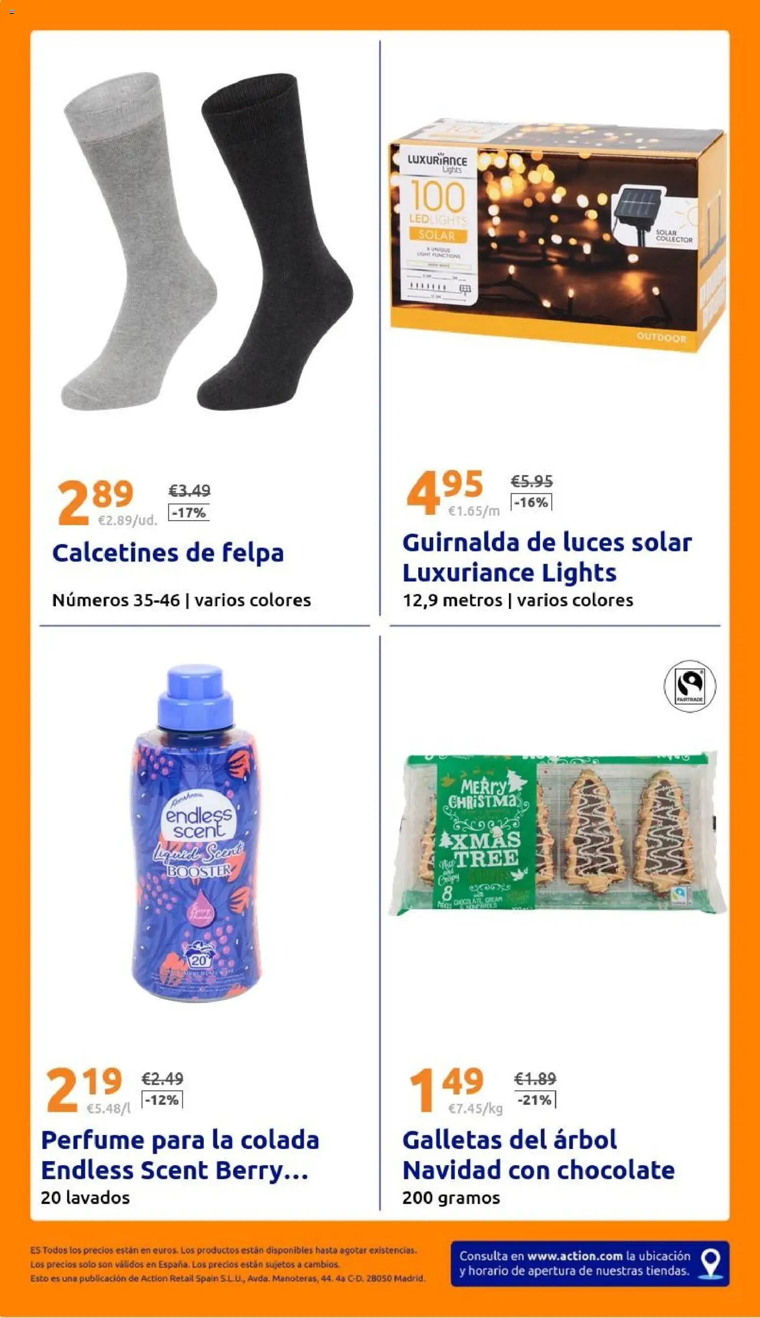 Action - Action ES week 47 2025 │ válido desde el 19.11.2025 | Página: 30 | Productos: Perfume, Chocolate, Galletas