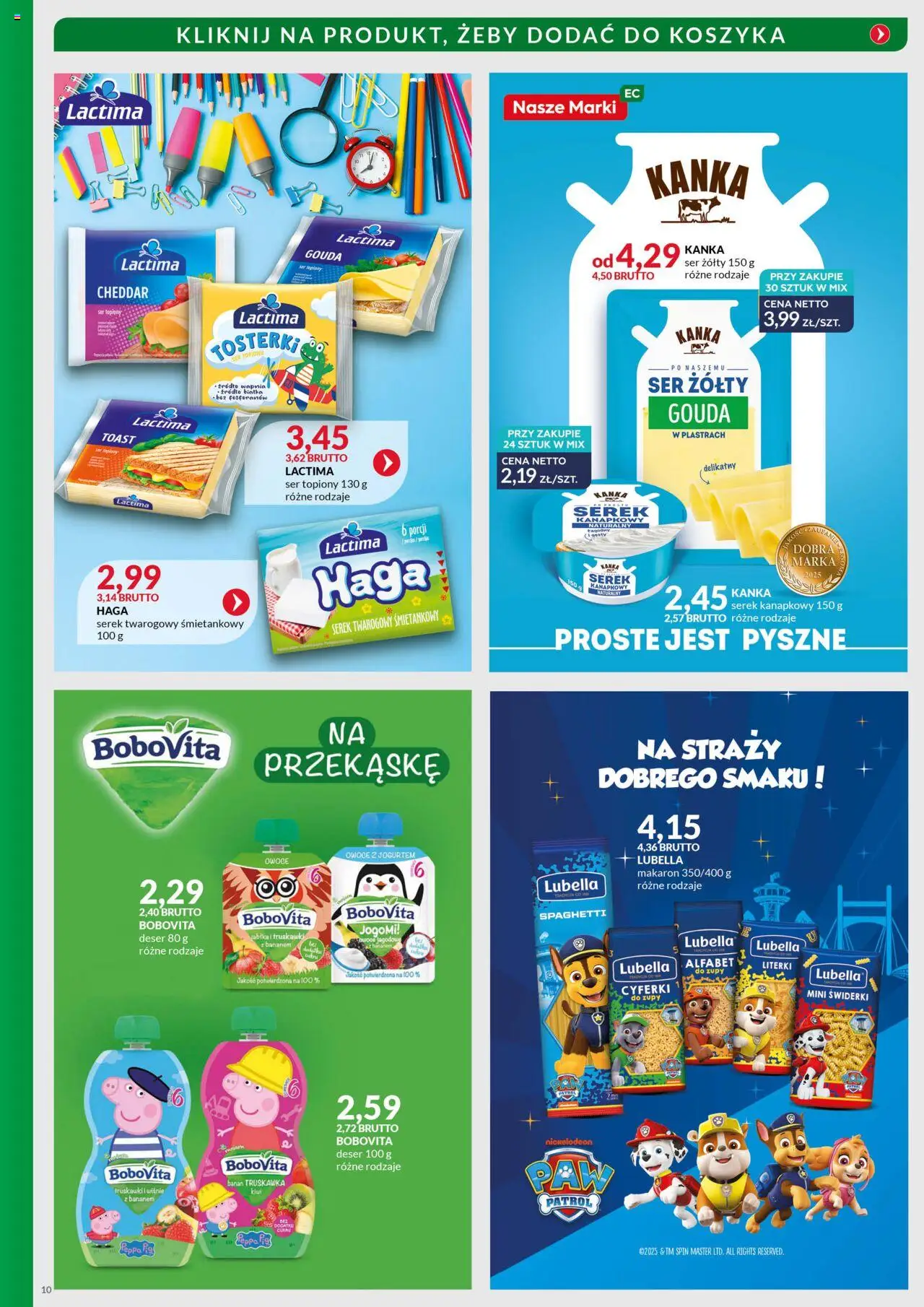 Eurocash Gazetka - Powrót do Szkoły od 04.08.2025 | Strona: 10 | Produkty: Ser, Jabłka, Makaron, Cheddar