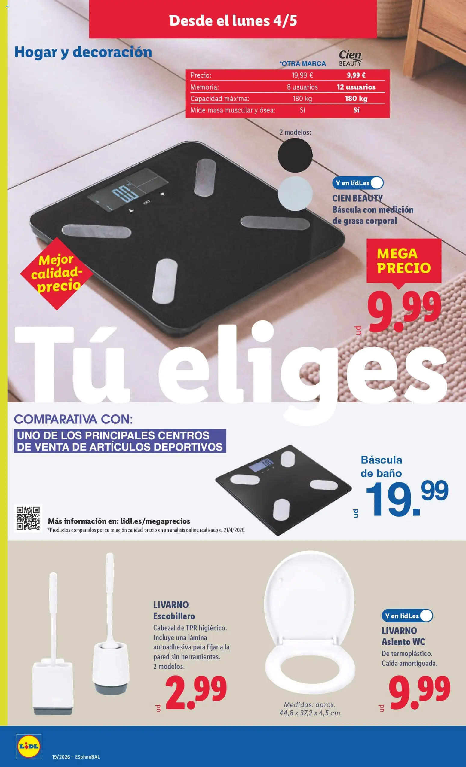 Lidl folleto de bazar │ válido desde el 04.05.2026 | Página: 10 | Productos: Baño