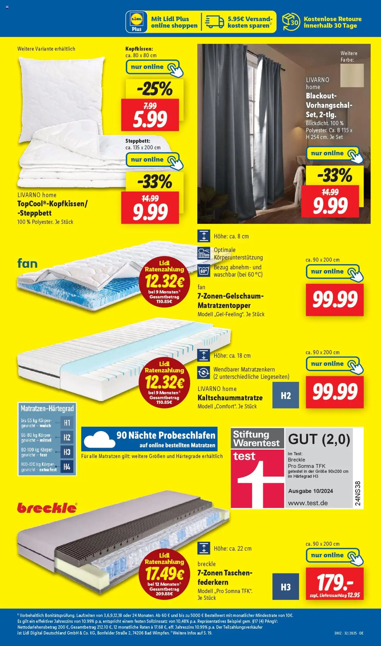 Lidl Prospekt Rahden - gültig ab dem 04.08.2025 | Seite: 39 | Produkte: Gewicht, Bad, Kopfkissen