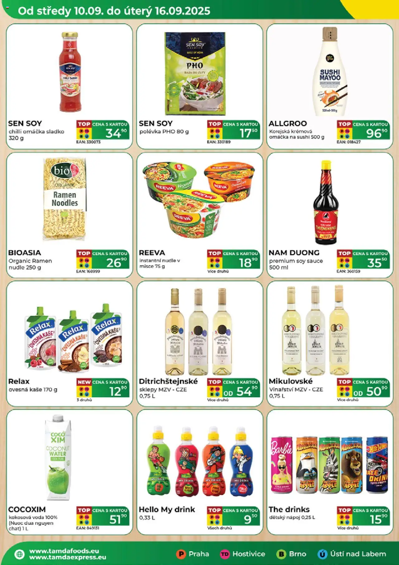 Tamda Foods leták od 10.09.2025 | Strana: 4 | Produkty: Ovesná kaše, Kokosová voda, Kaše, Nudle