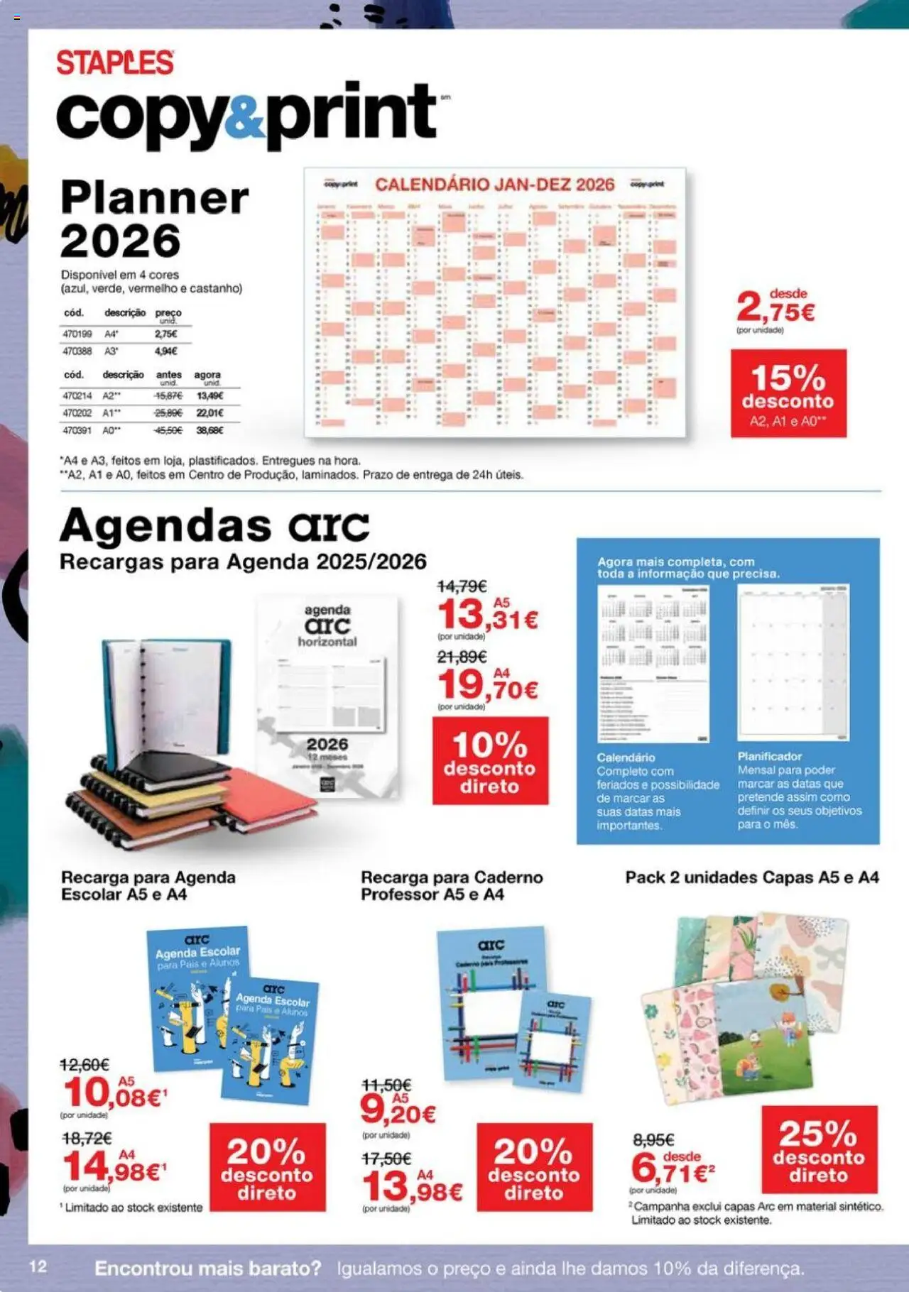 Staples - Agendas 2026 │ válido de 13.10.2025 | Página: 12 | Produtos: Caderno