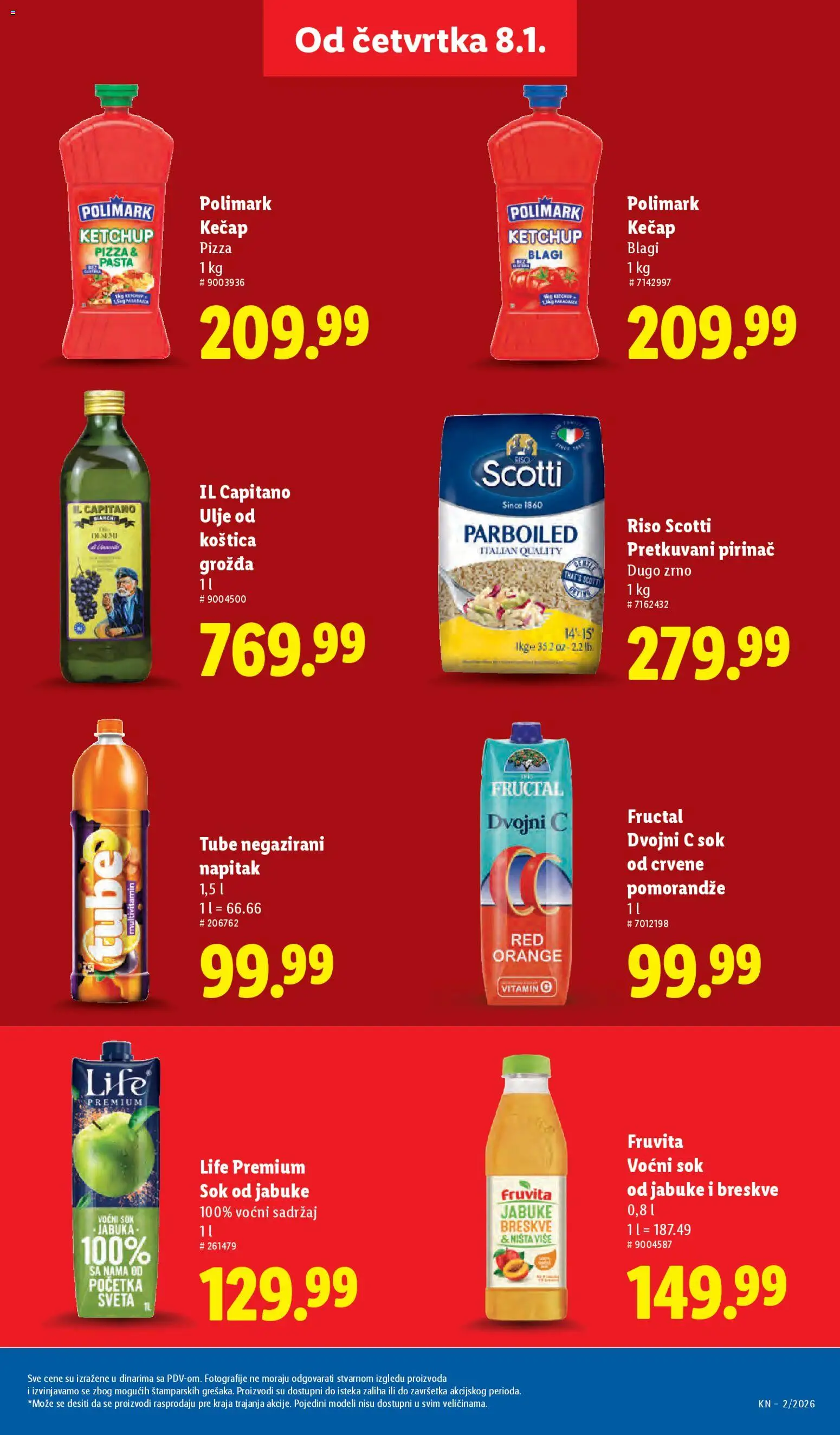 Lidl katalog - važi od 08.01.2026 | Strana: 21 | Proizvode: Fruvita, Ulje, Sok, Jabuke