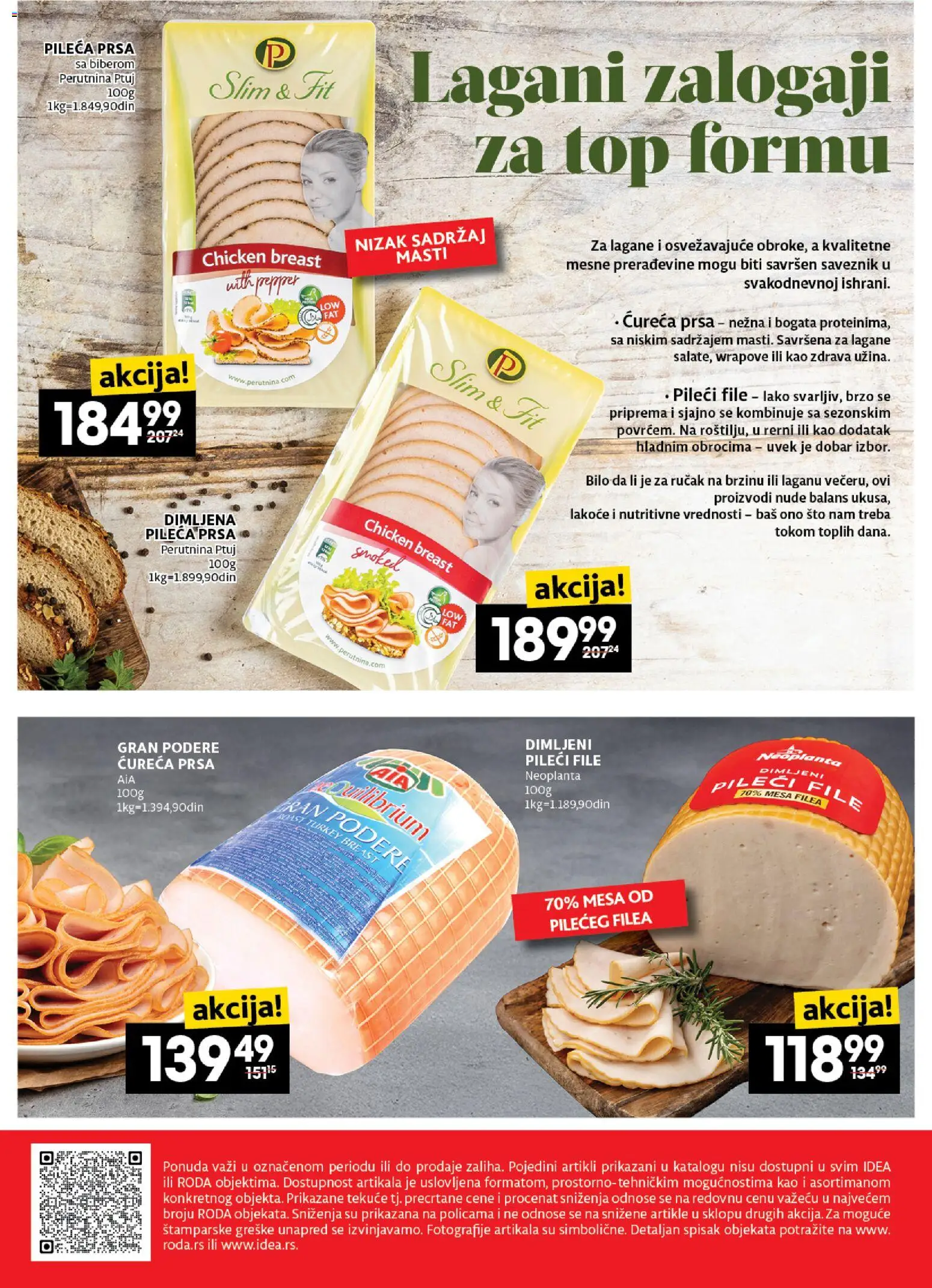 Idea katalog - važi od 23.10.2025 | Strana: 18 | Proizvode: Pileća prsa, Sto, Pileći file, Perutnina Ptuj