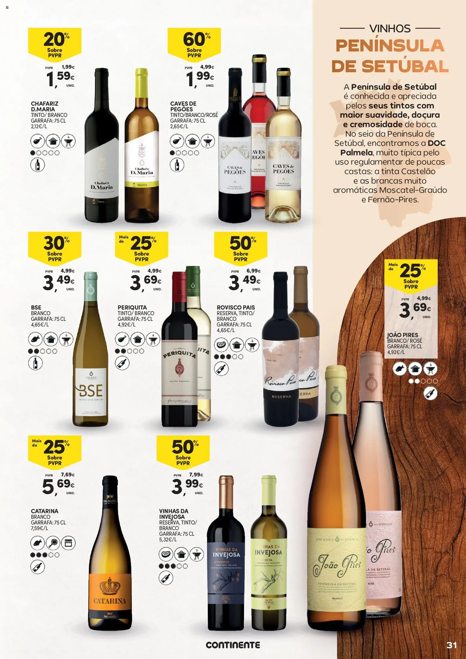 Continente - Queijos, Enchidos e Vinhos Aproveite para petiscar │ válido de 03.02.2026 | Página: 31 | Produtos: Tinta