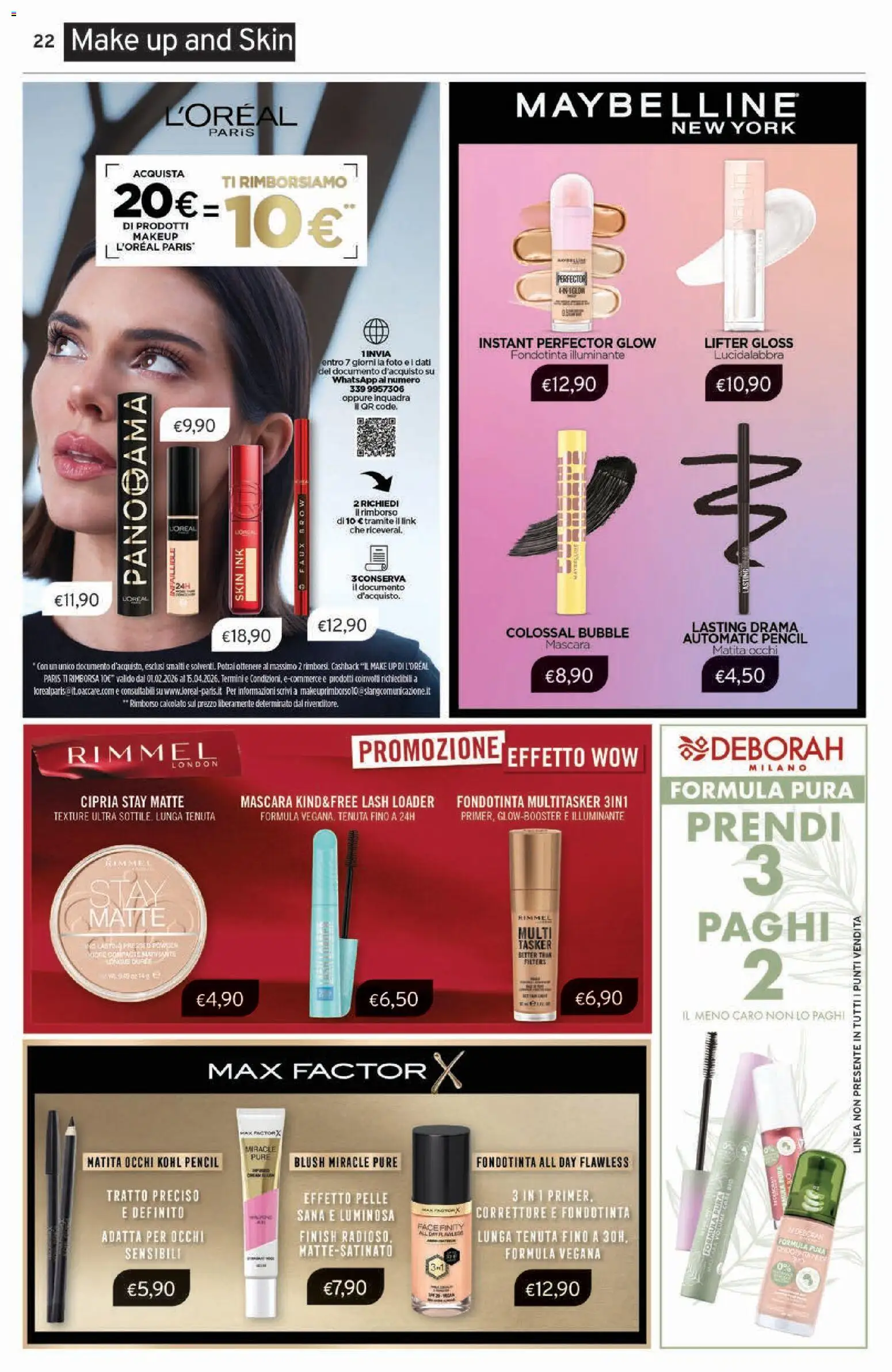 Volantino Sirene Blu del 03.03.2026 | Pagina: 22 | Prodotti: Illuminante, Lucidalabbra, Cipria, Blush