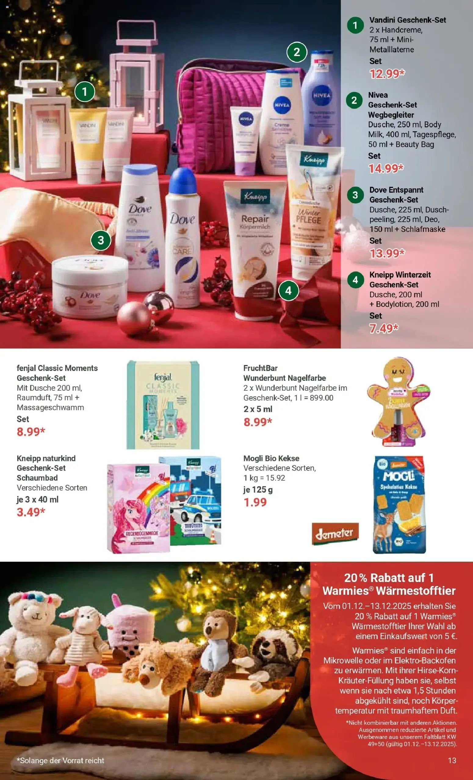 Globus prospekt Freilassing	 – gültig ab 01.12.2025 | Seite: 13 | Produkte: Mikrowelle, Dusche, Kekse