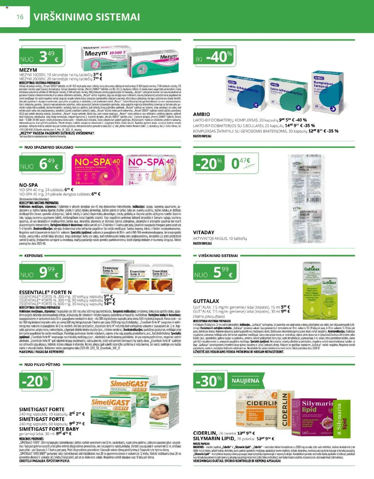 Norfa vaistinė leidinys│galioja nuo 01.08.2025 | Puslapis: 16 | Prekių: Aliejus