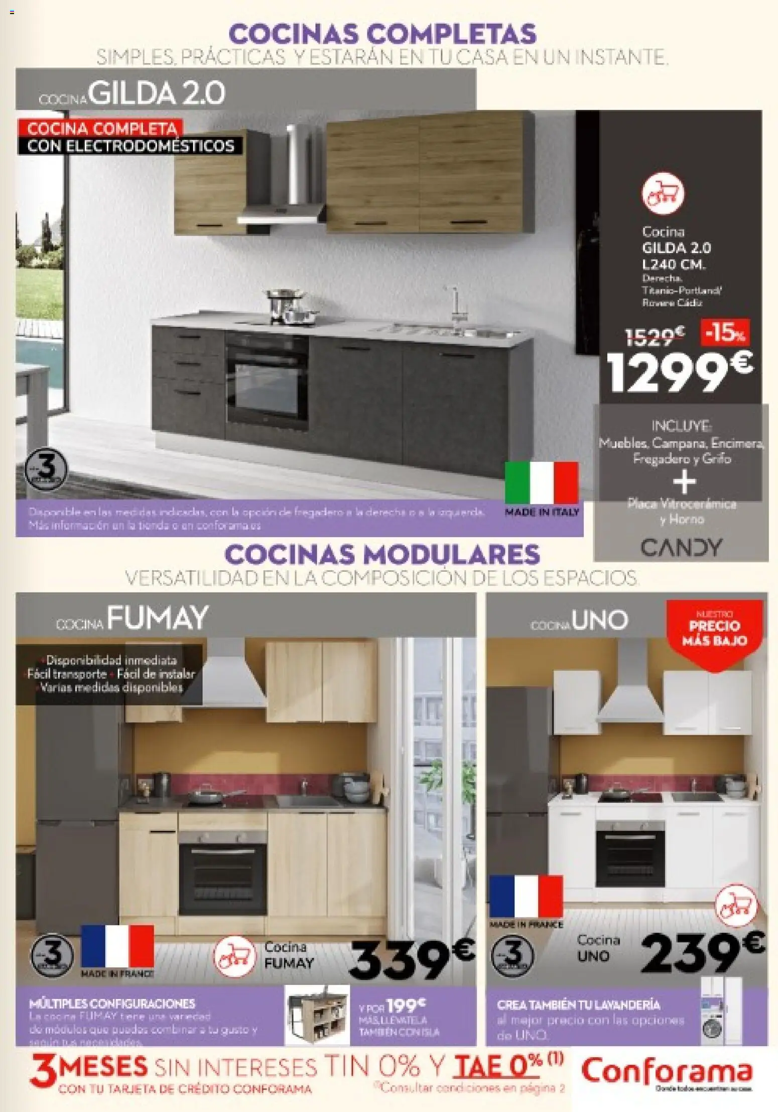 Conforama folleto │ válido desde el 18.12.2025 | Página: 13 | Productos: Fregadero, Horno, Cocina