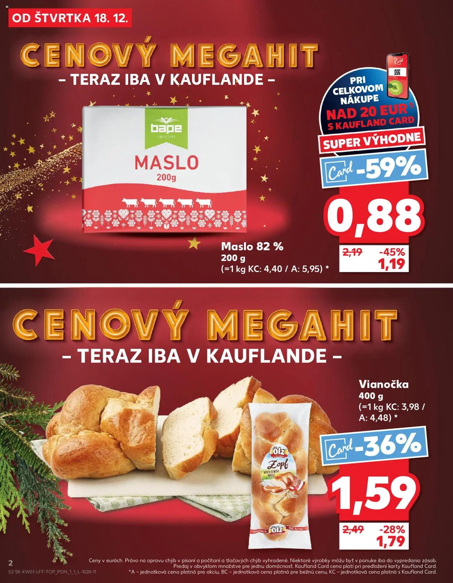 Kaufland SK akciós ujság - amely érvényes a következő dátumtól: 18.12.2025 | Oldal: 2
