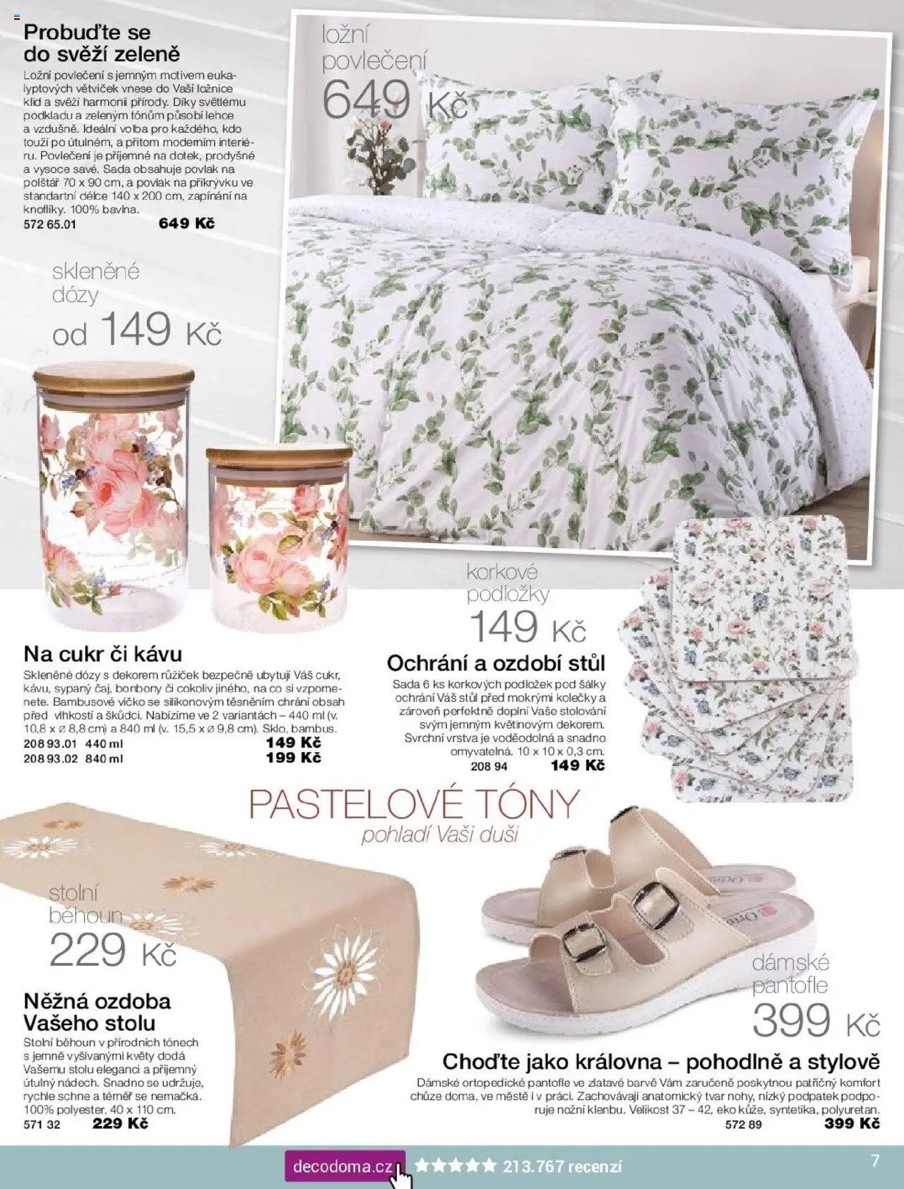 Decodoma katalog Podzim 2025 od 25.08.2025 | Strana: 7 | Produkty: Skleněné dózy, Dózy, Bonbóny, Běhoun