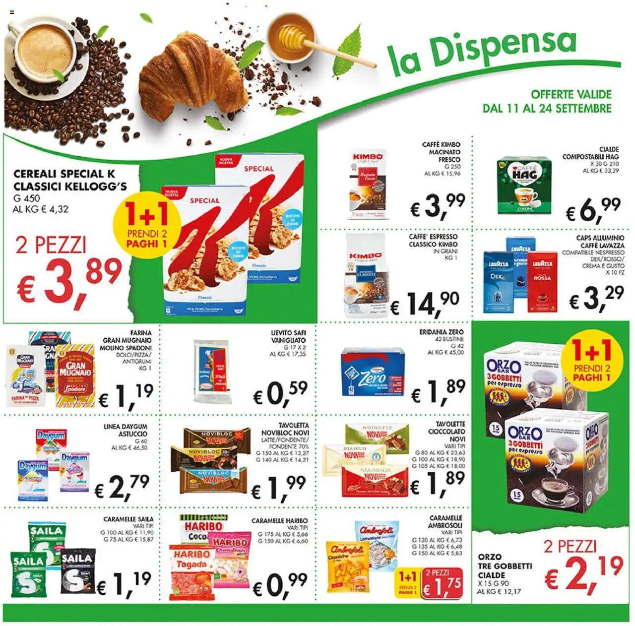 Volantino Coal del 11.09.2025 | Pagina: 16 | Prodotti: Crema, Caffè, Pizza, Alluminio