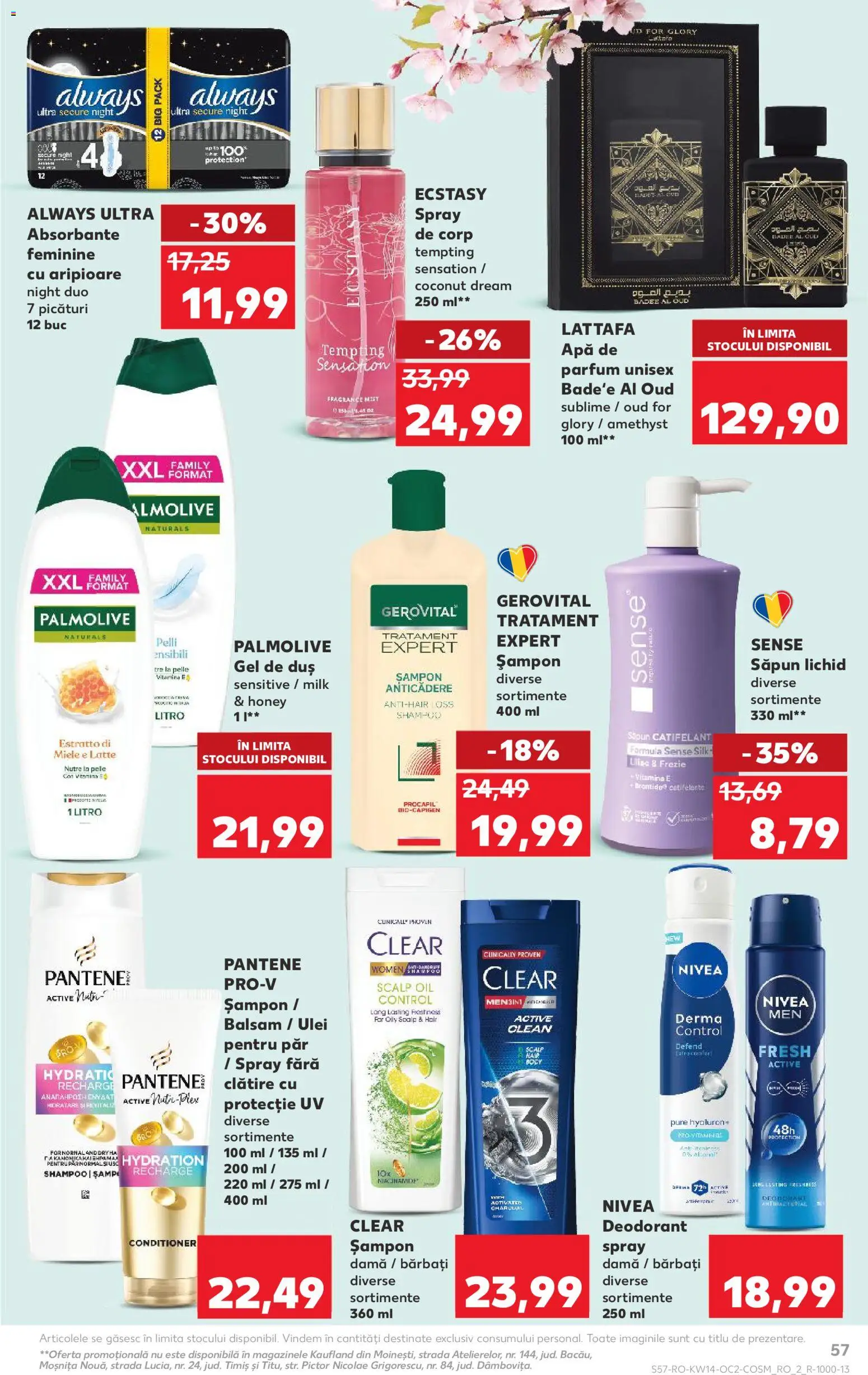 Noul catalog Kaufland – valabil de la 01.04.2026 | Pagină: 57 | Produse: Apă de parfum, Duș, Balsam, Apă