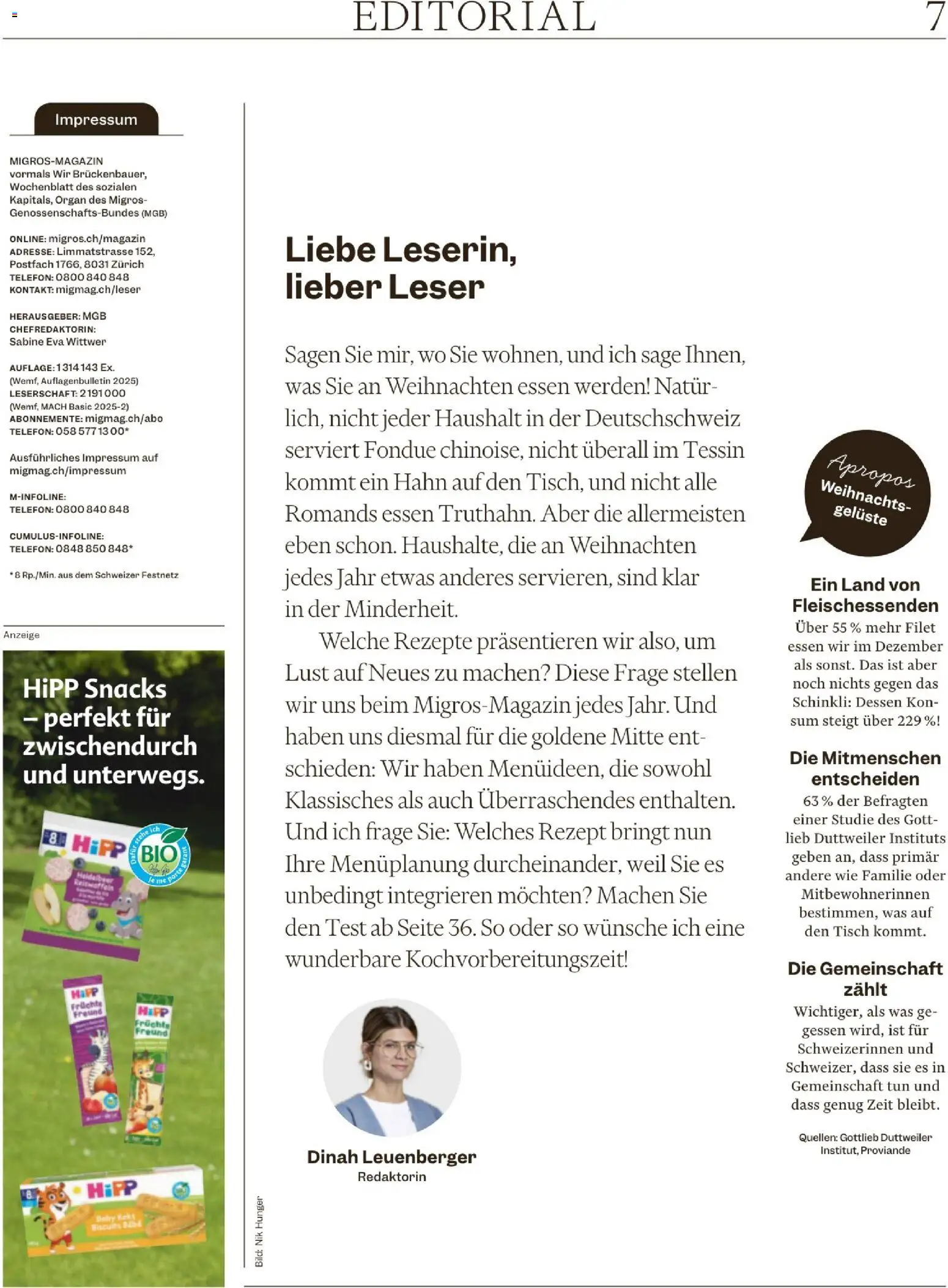 Migros Magazin – gültig ab 16.12.2025 | Seite: 7 | Produkte: Tisch, Früchte, Telefon, Fondue