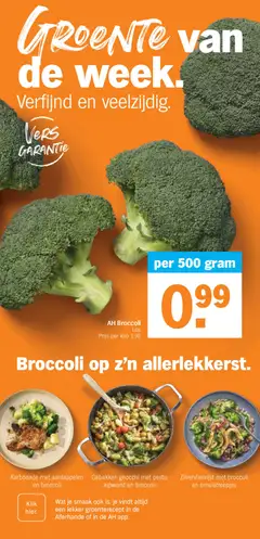 AH Broccoli Los, Broccoli - Voorbeeld van een folder van Albert Heijn, geldig van 16.02.2026 | Pagina: 7 | Producten: Broccoli