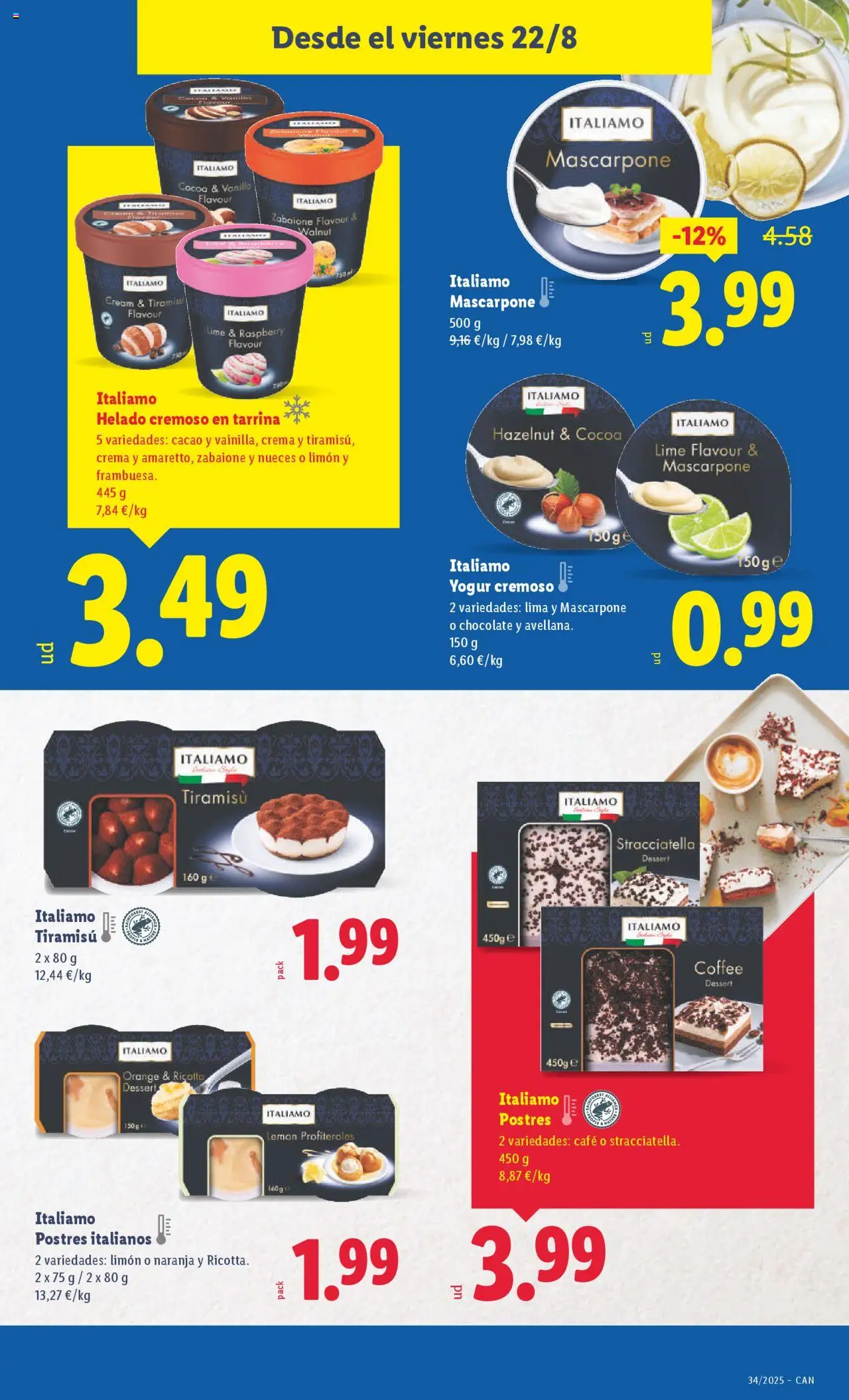 Lidl - Canarias │ válido desde el 18.08.2025 | Página: 35 | Productos: Lima, Yogur, Café, Crema