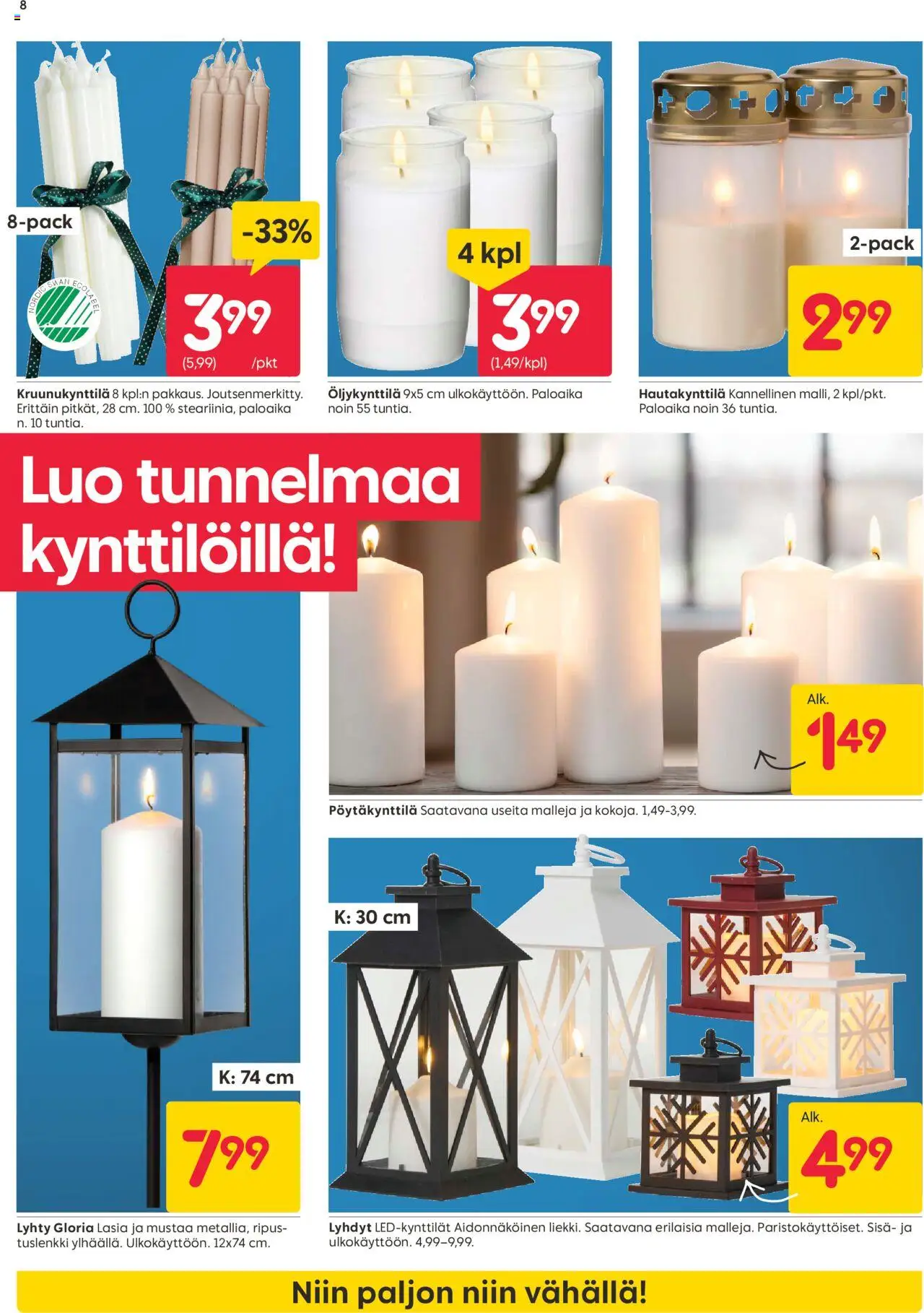 Rusta tarjoukset – voimassa 06.10.2025 alkaen | Sivu: 8 | Tuotteet: Lyhty