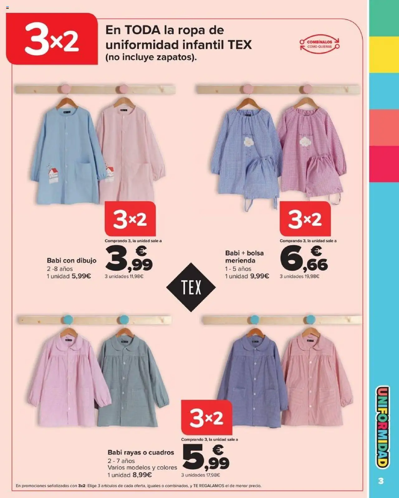 Carrefour - Vuelta al Cole Textil │ válido desde el 18.08.2025 | Página: 3 | Productos: Té, Ropa, Bolsa