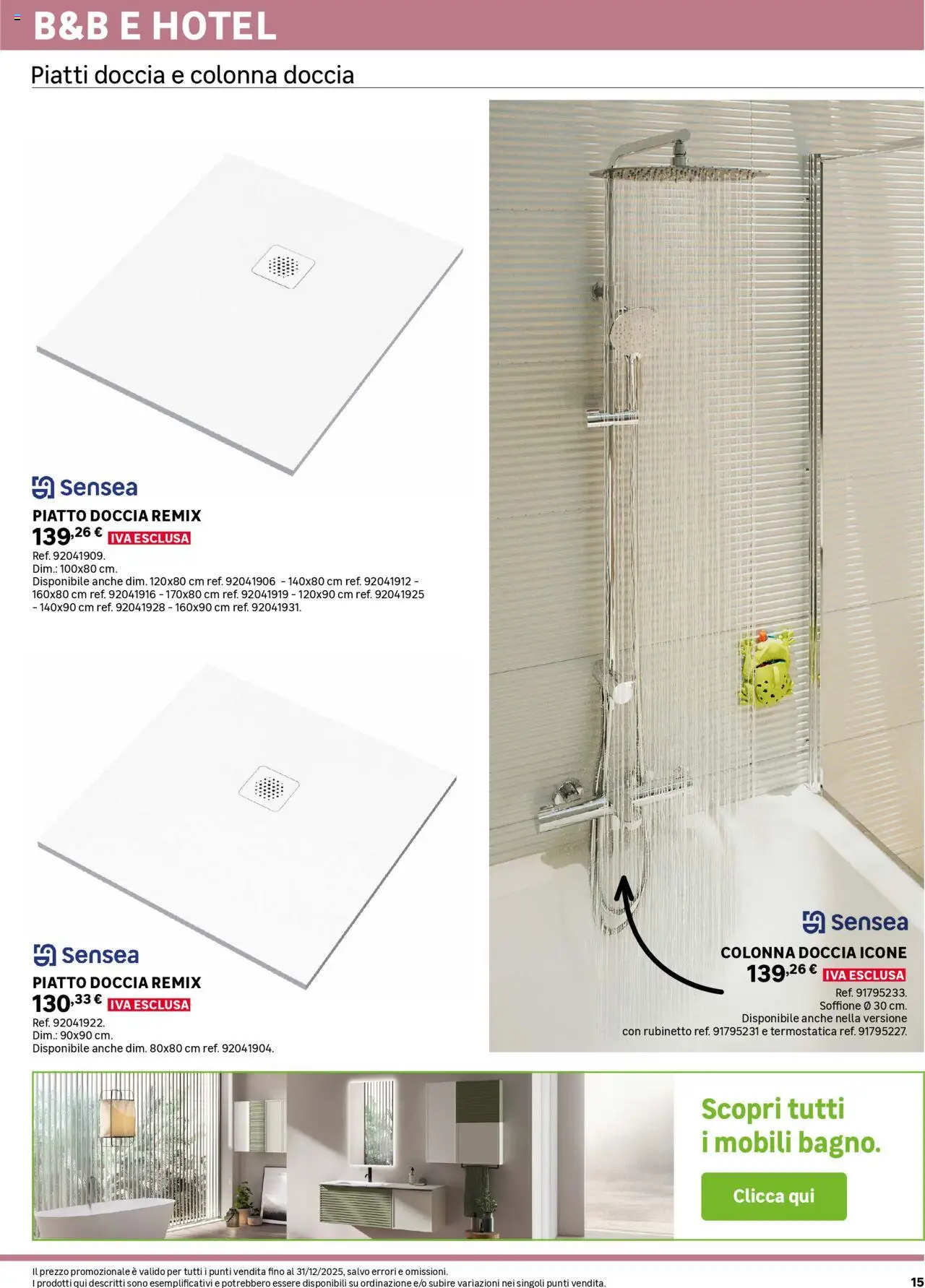 Volantino Leroy Merlin del 02.06.2025 | Pagina: 15 | Prodotti: Piatto, Doccia