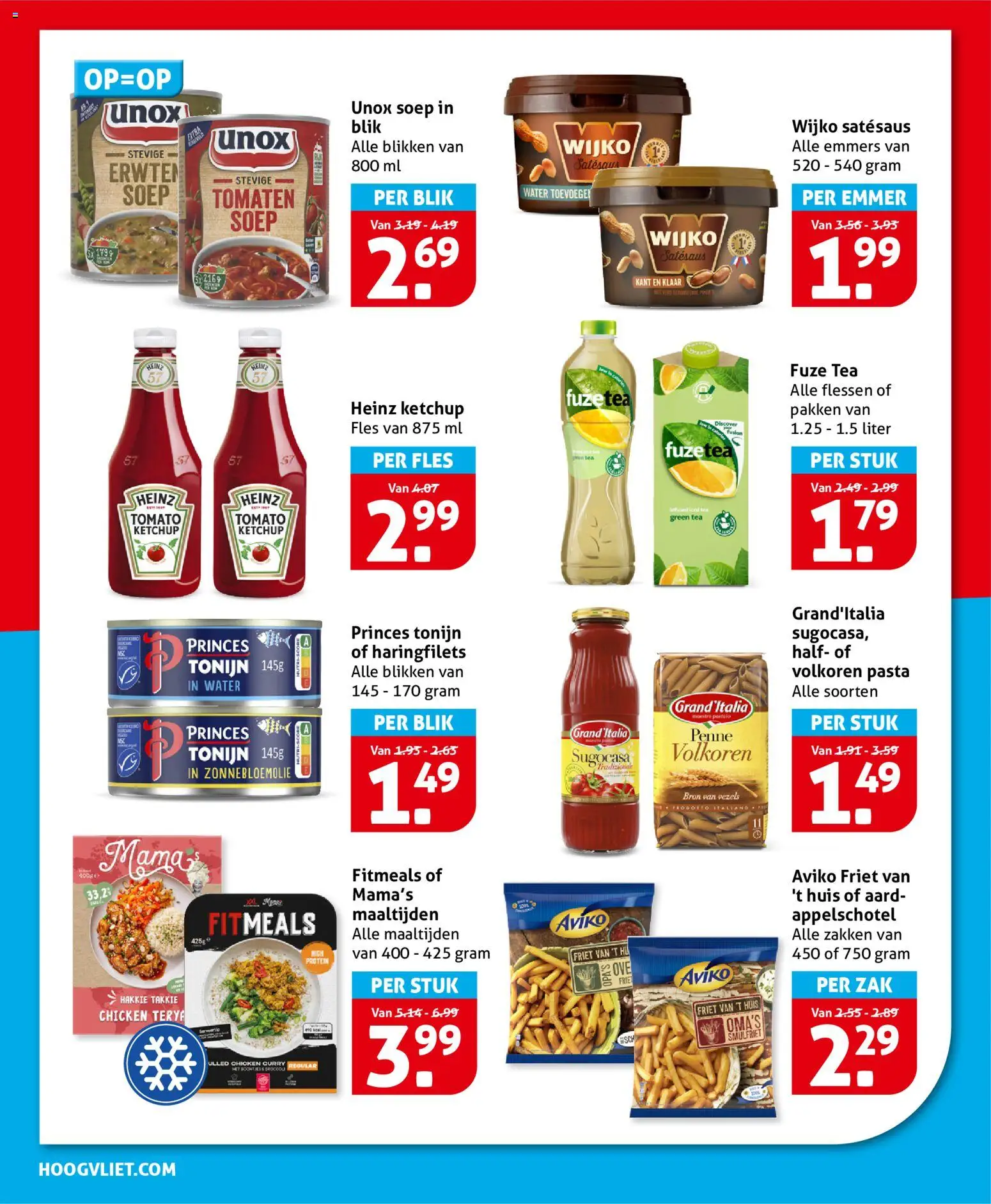 {H1} | Pagina: 16 | Producten: Broccoli, Ketchup, Tonijn, Zak