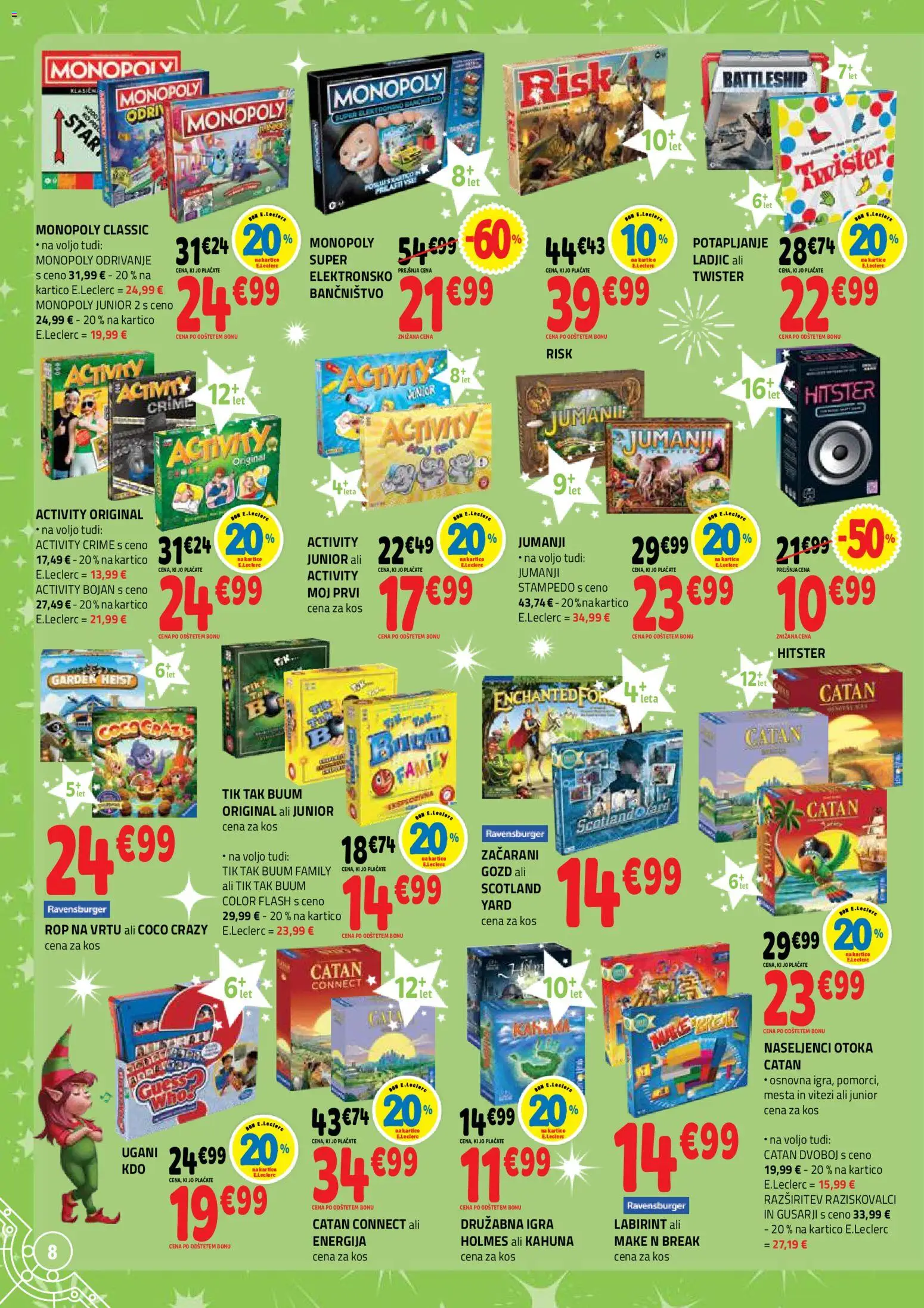 Novi E.leclerc katalog ponudbe – veljaven od 04.11.2025 | Stran: 8 | Izdelki: Igra, Kos