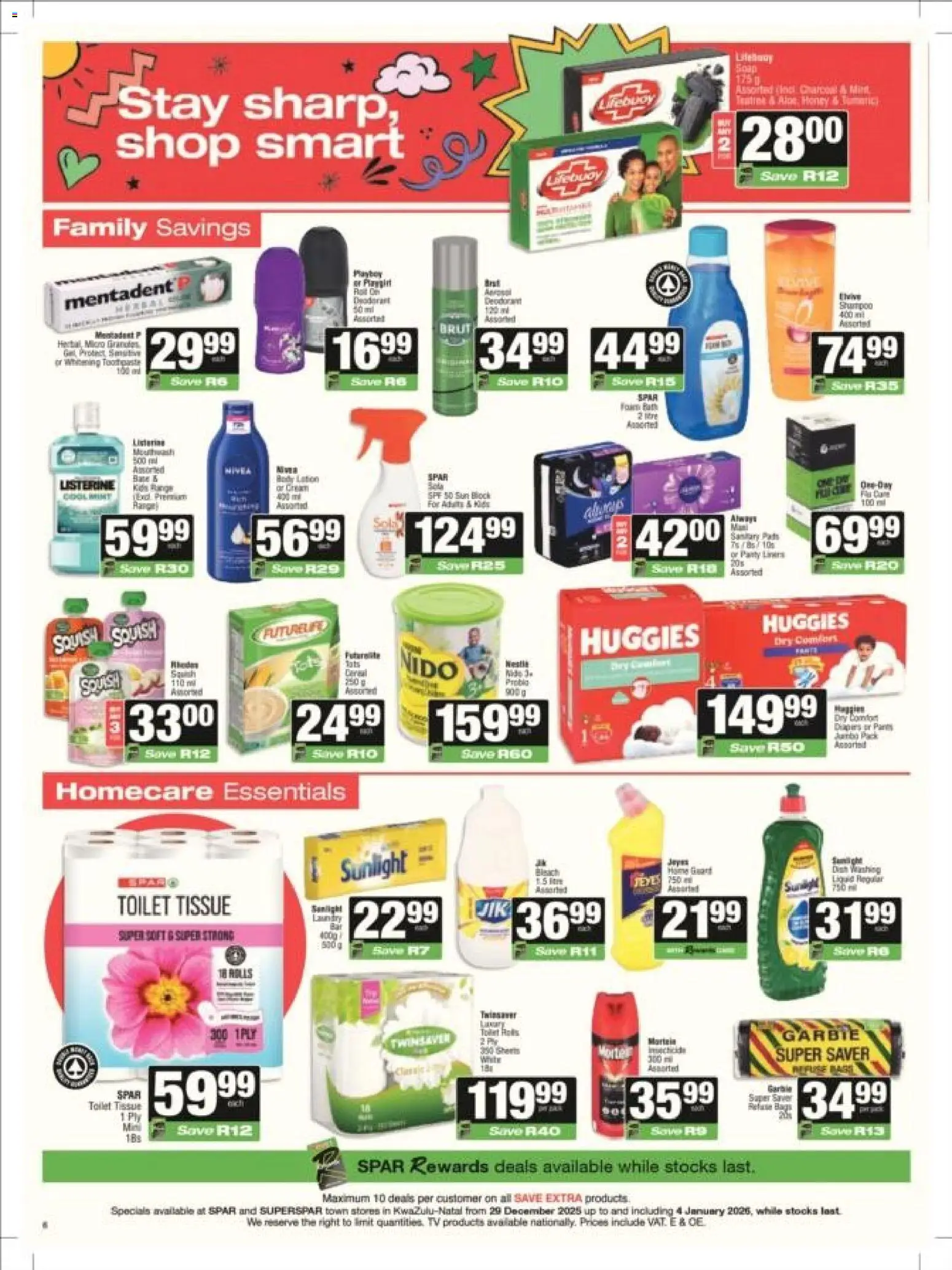 New Superspar catalogue – valid from 29.12.2025 | Page: 6 | Products: TV, Toilet, Bath