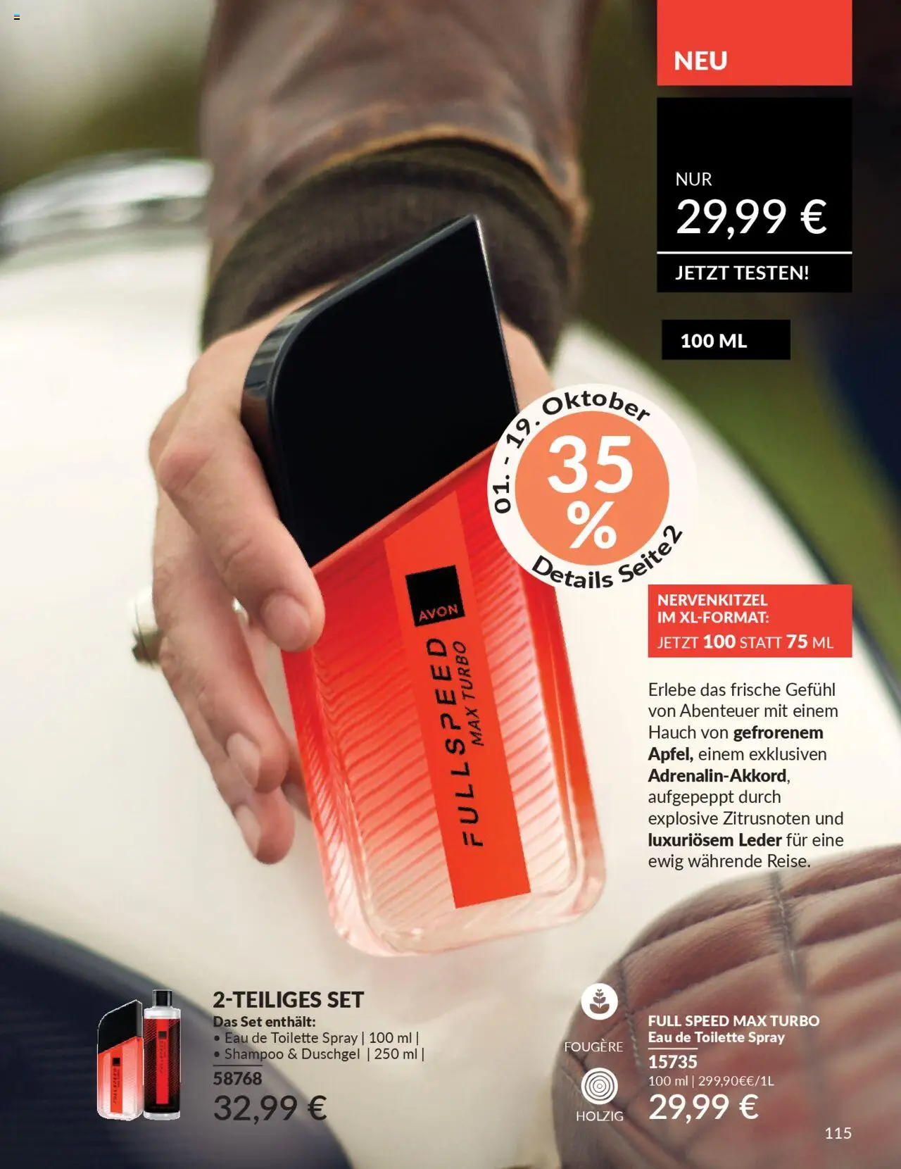 AVON Katalog Oktober 2025 – gültig ab 01.10.2025 | Seite: 117 | Produkte: Toilette, Eau de Toilette, Shampoo, Duschgel