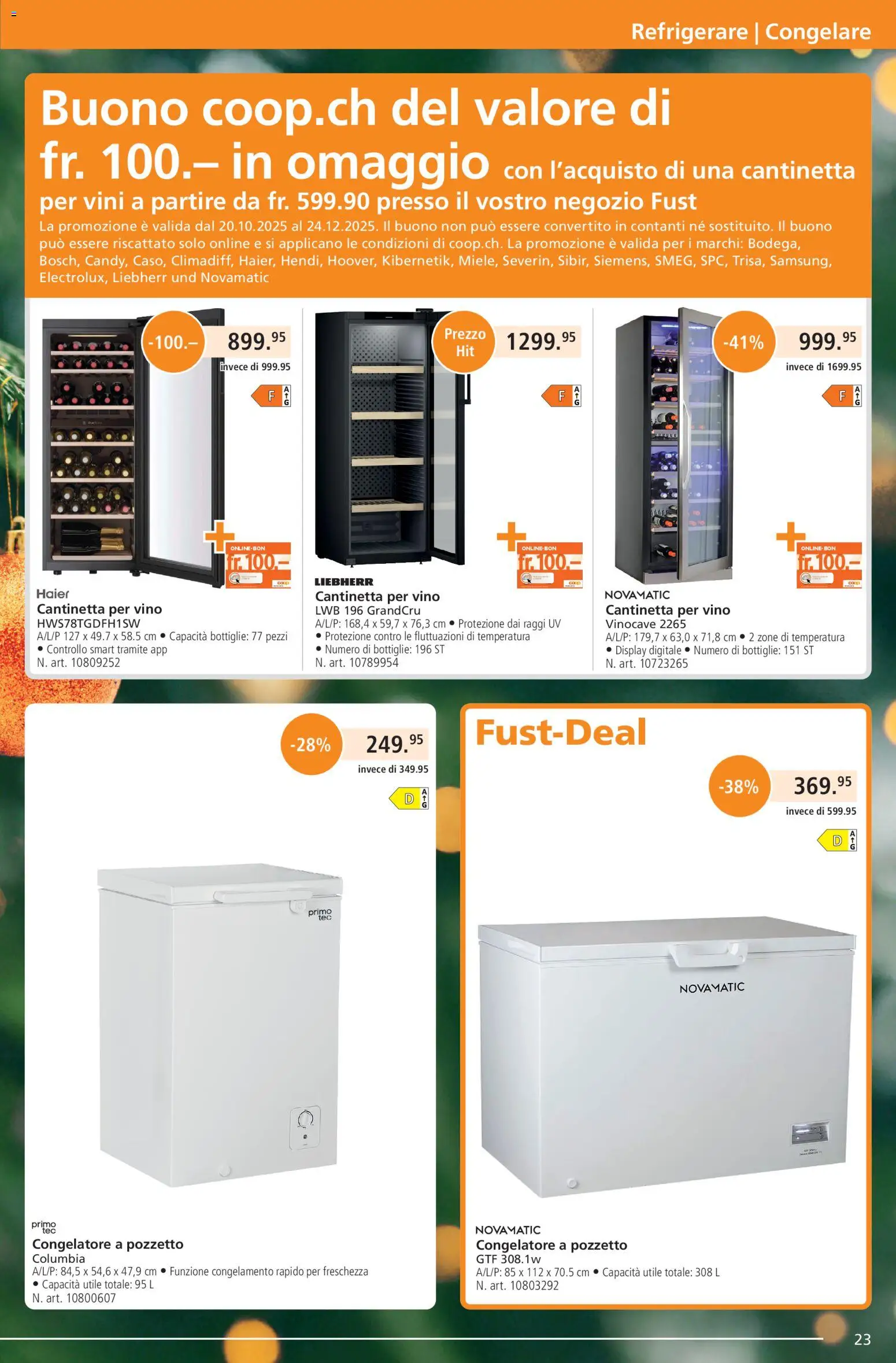 Fust Aktionen IT – gültig ab 01.12.2025 | Seite: 23 | Produkte: Liebherr