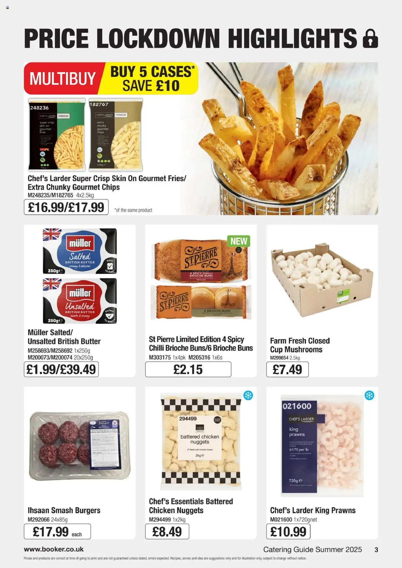  | Page: 3 | Products: Chicken, Beef, Chips, Mushrooms
