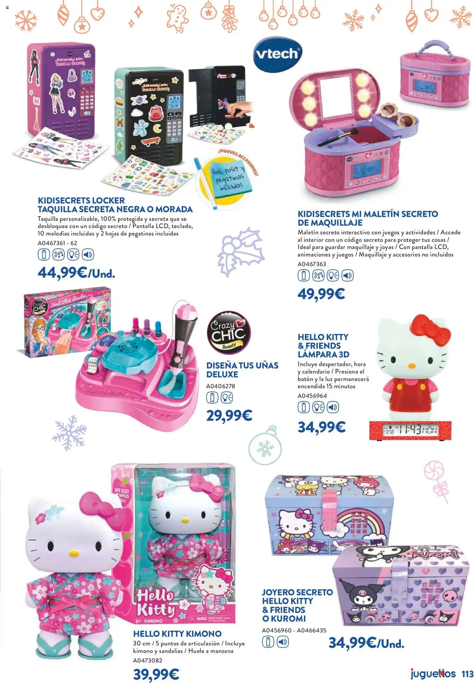 Juguettos catálogo Navidad │ válido desde el 27.10.2025 | Página: 113 | Productos: Maquillaje, Sandalias, Manzana, Lámpara