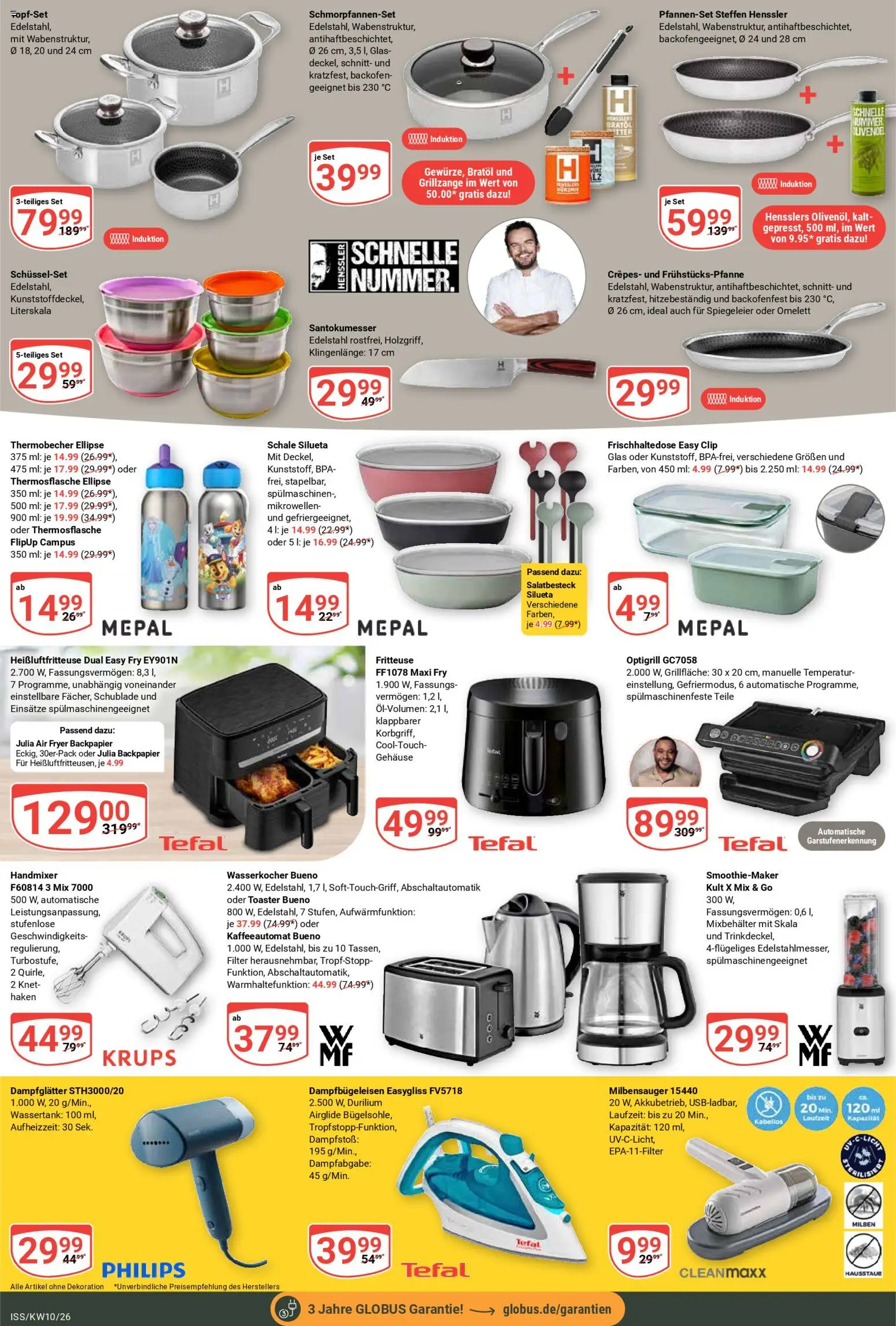 Globus Prospekt – gültig ab 02.03.2026 | Seite: 22 | Produkte: Philips, Wasserkocher, Backofen, Heißluftfritteuse
