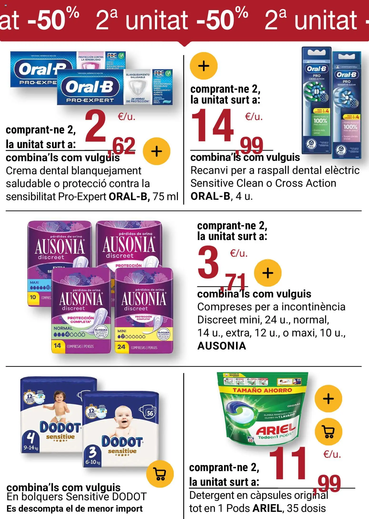 Bonpreu folleto │ válido desde el 04.11.2025 | Página: 33 | Productos: Crema, Γλυφιτζούρι