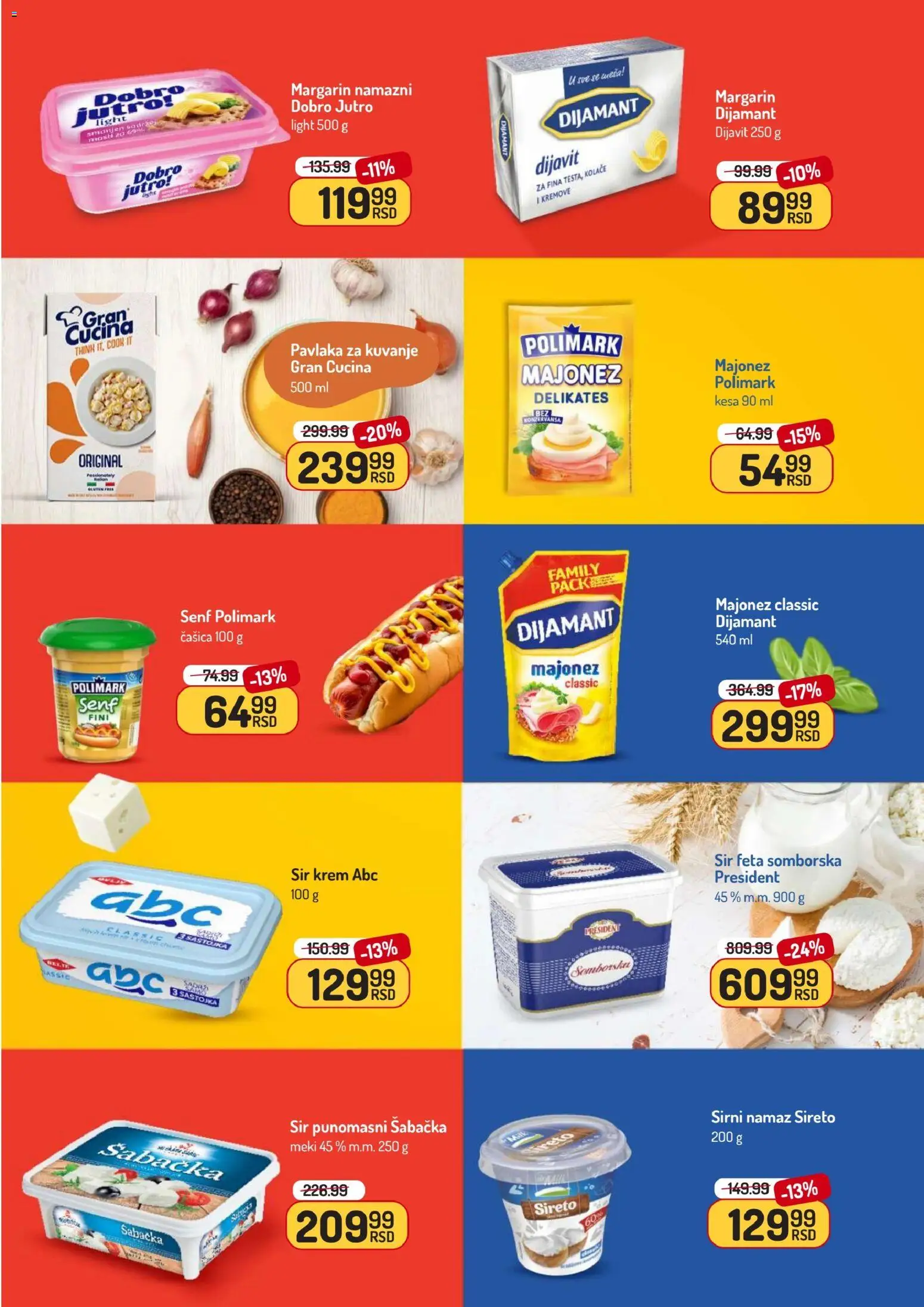 Aman katalog - važi od 10.11.2025 | Strana: 16 | Proizvode: Majonez, Margarin, Sir, Pavlaka