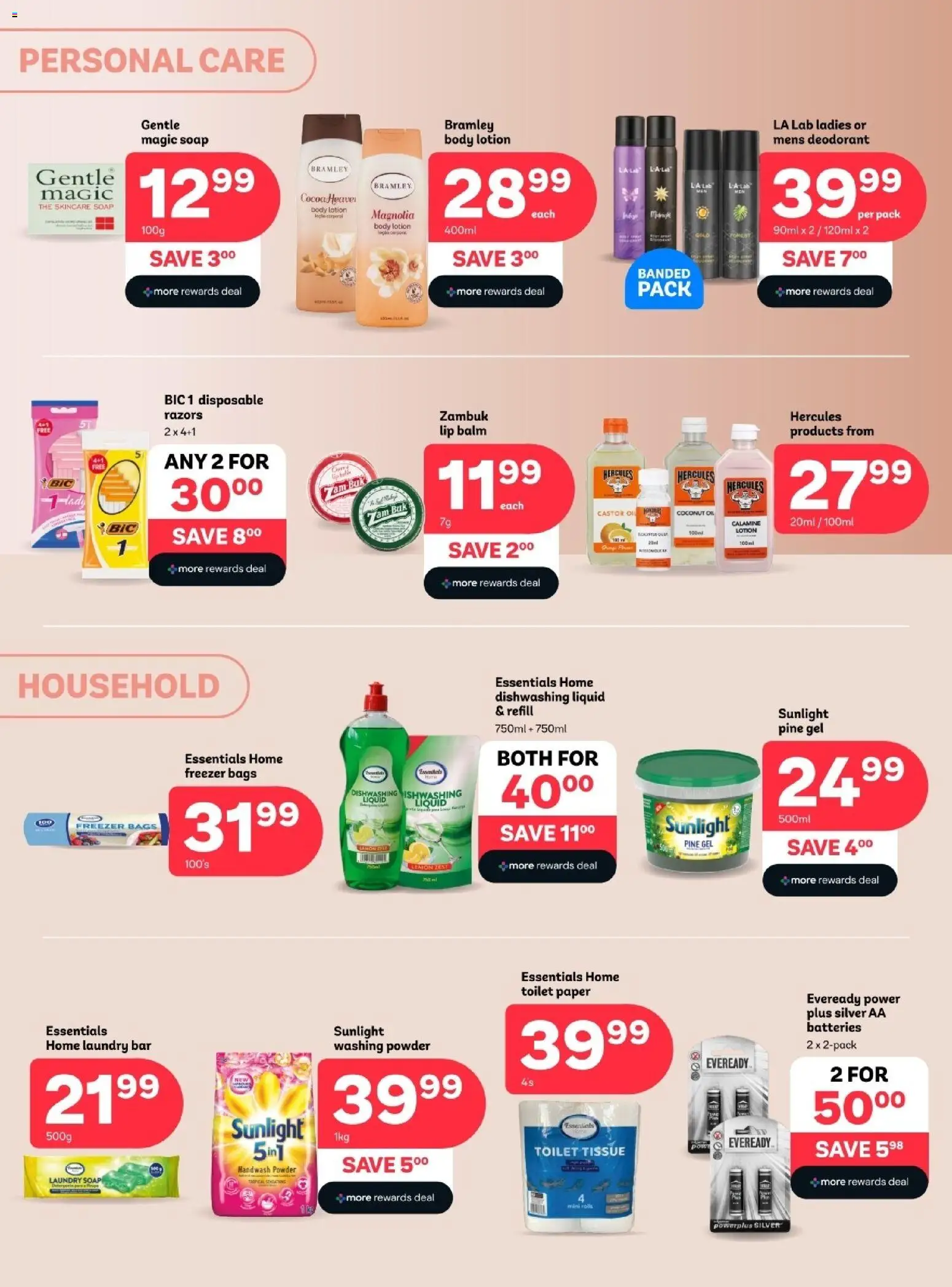 New PEP Stores catalogue – valid from 25.03.2026 | Page: 2 | Products: Toilet, Powder, Paper, Lip balm