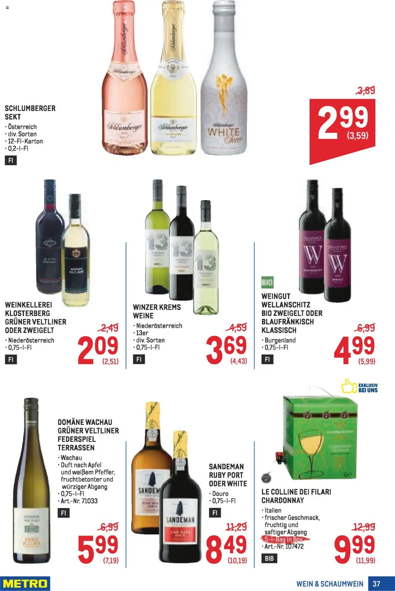 Metro Angebote Profi gültig ab 21.08.2025 | Seite: 37 | Produkte: Box, Duft, Wein, Äpfel